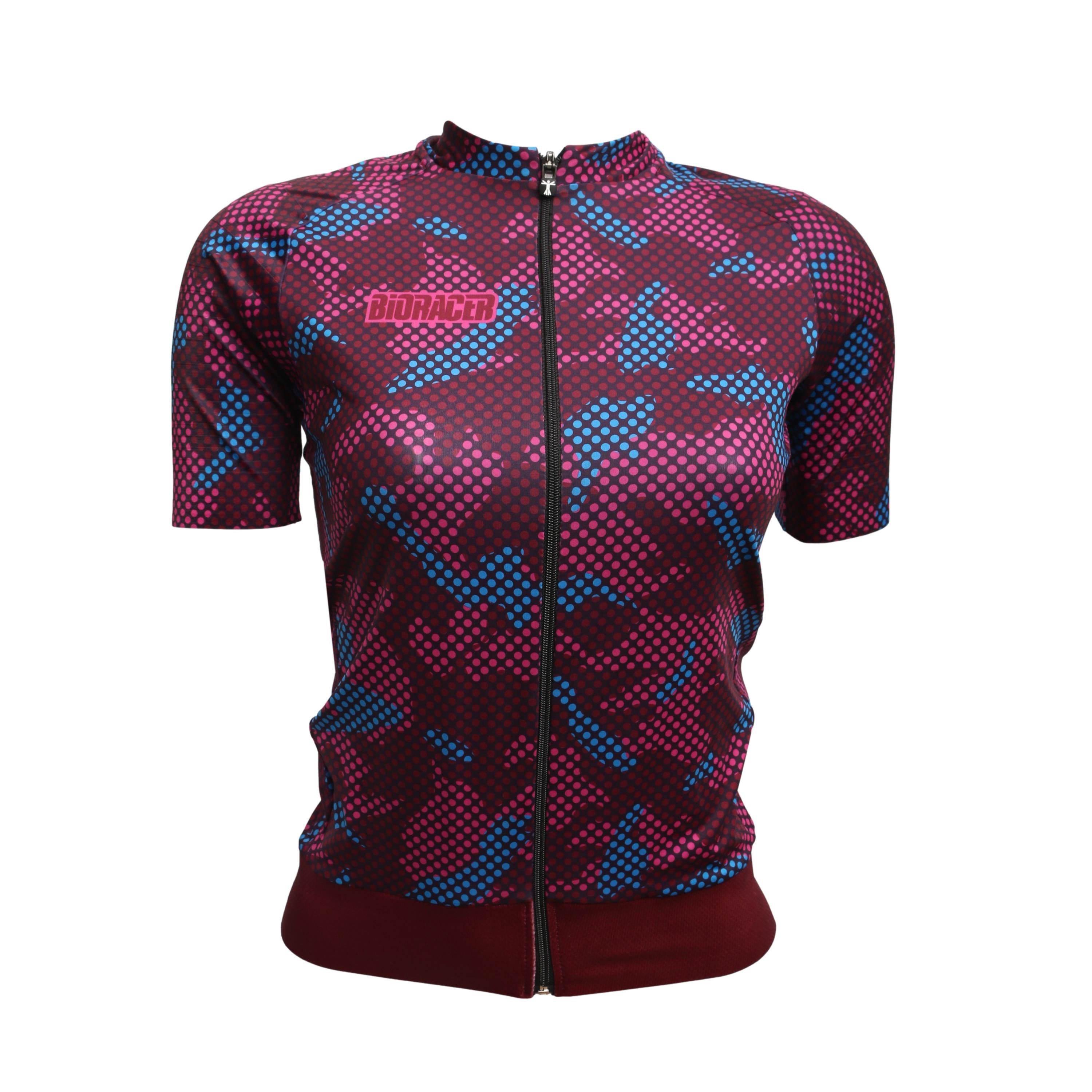 Jersey Feminina Bioracer Epic Rosa Poá Com Manguito - Tamanho M