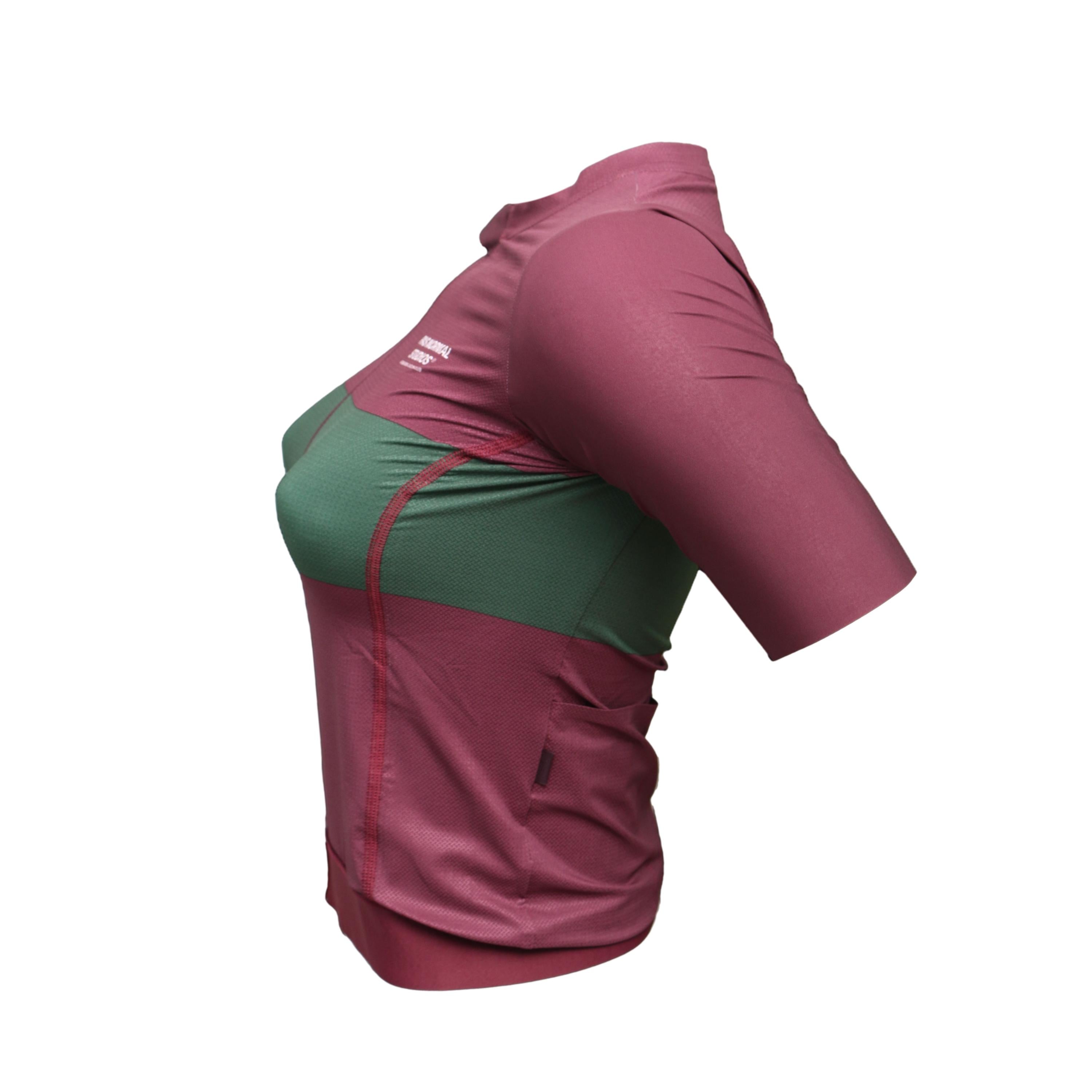 Jersey Feminina PAS Normal Studios Solitude Burgundy Stripe Vinho - Tamanho S