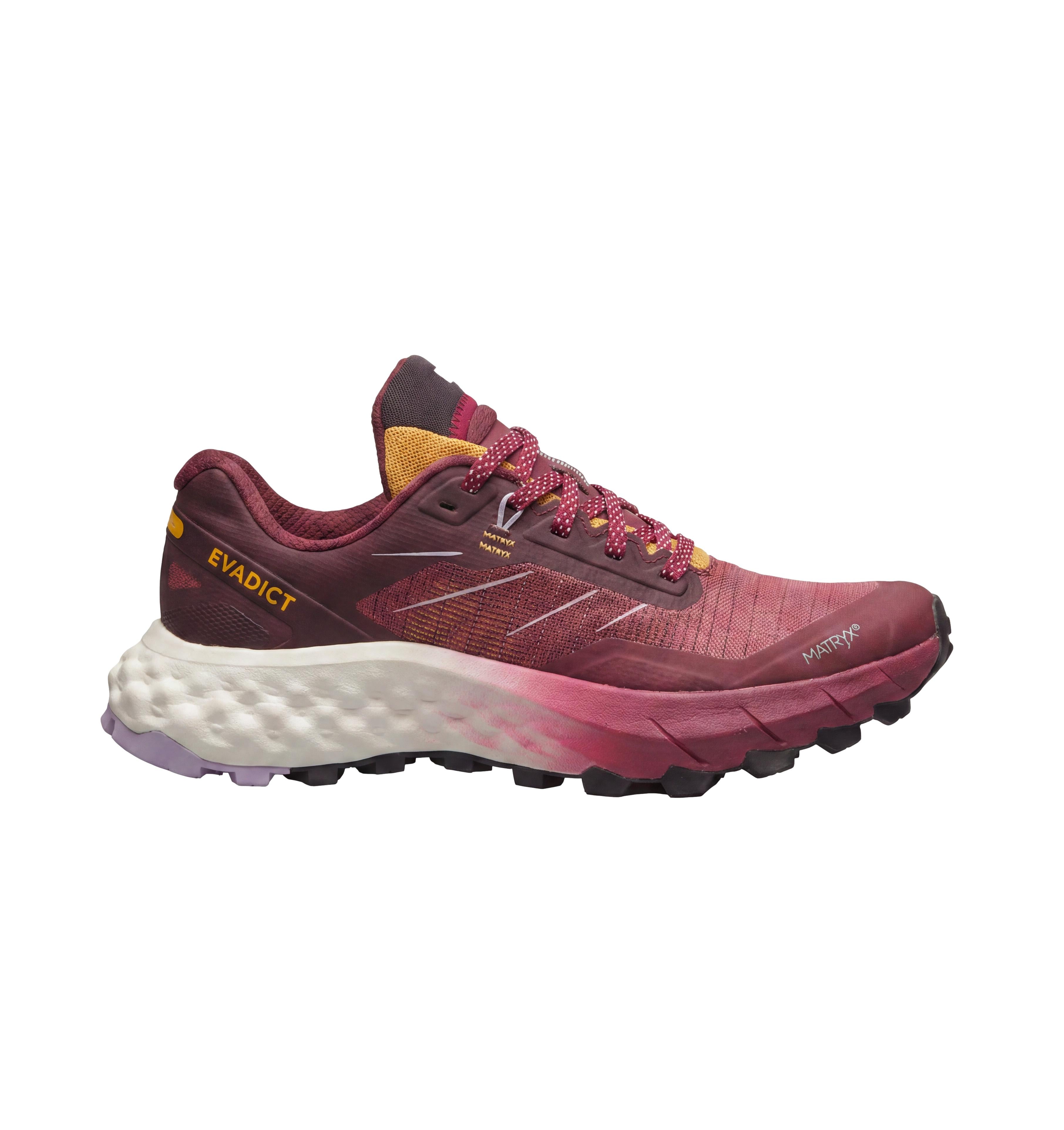 Tênis Trail Unissex Trekking Salomon Evadict Mt Cushion 2 Vermelho e Bordô - 36 BR