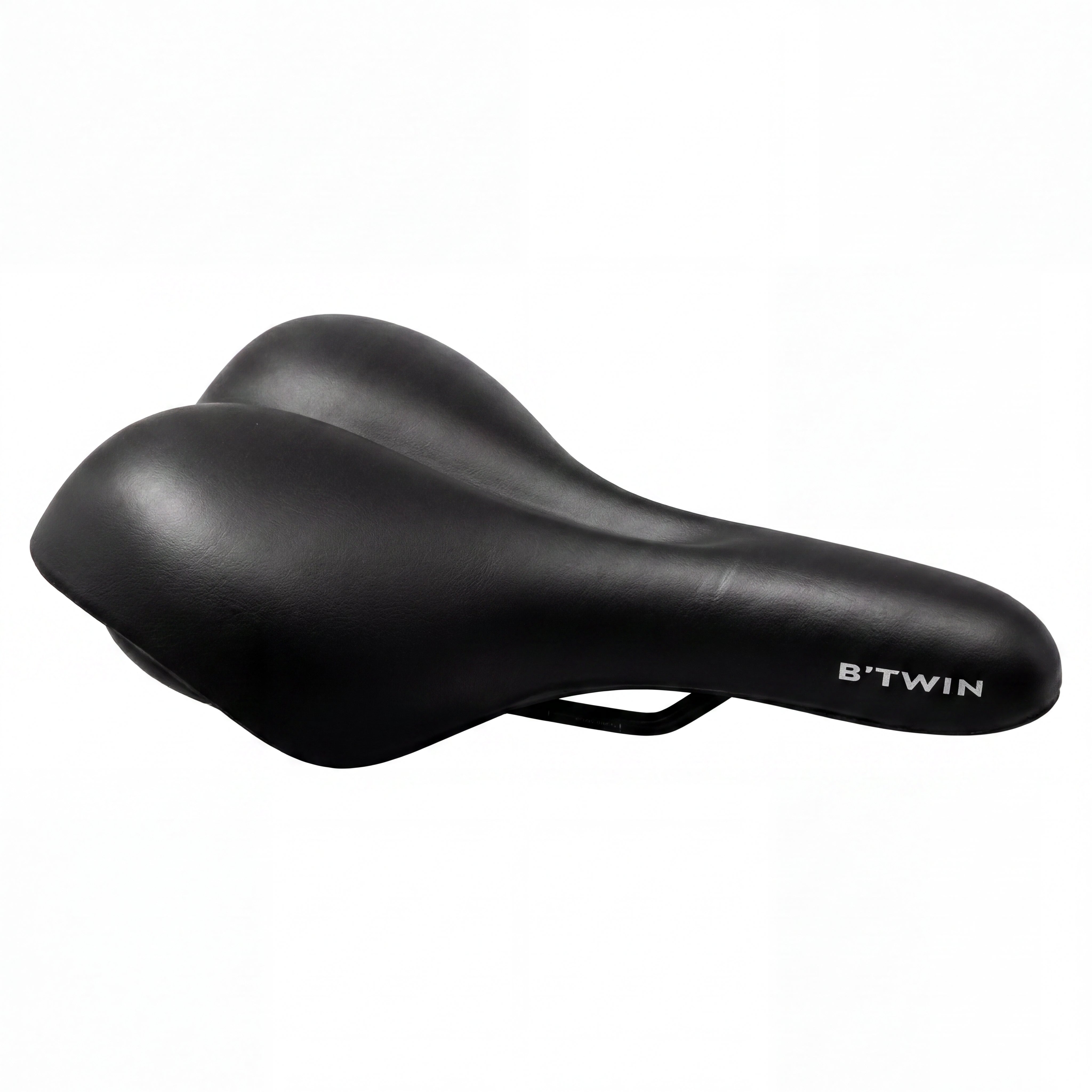 Selim de Bicicleta Unissex Ciclismo B'TWIN Comfort 100 Preto Embalagem