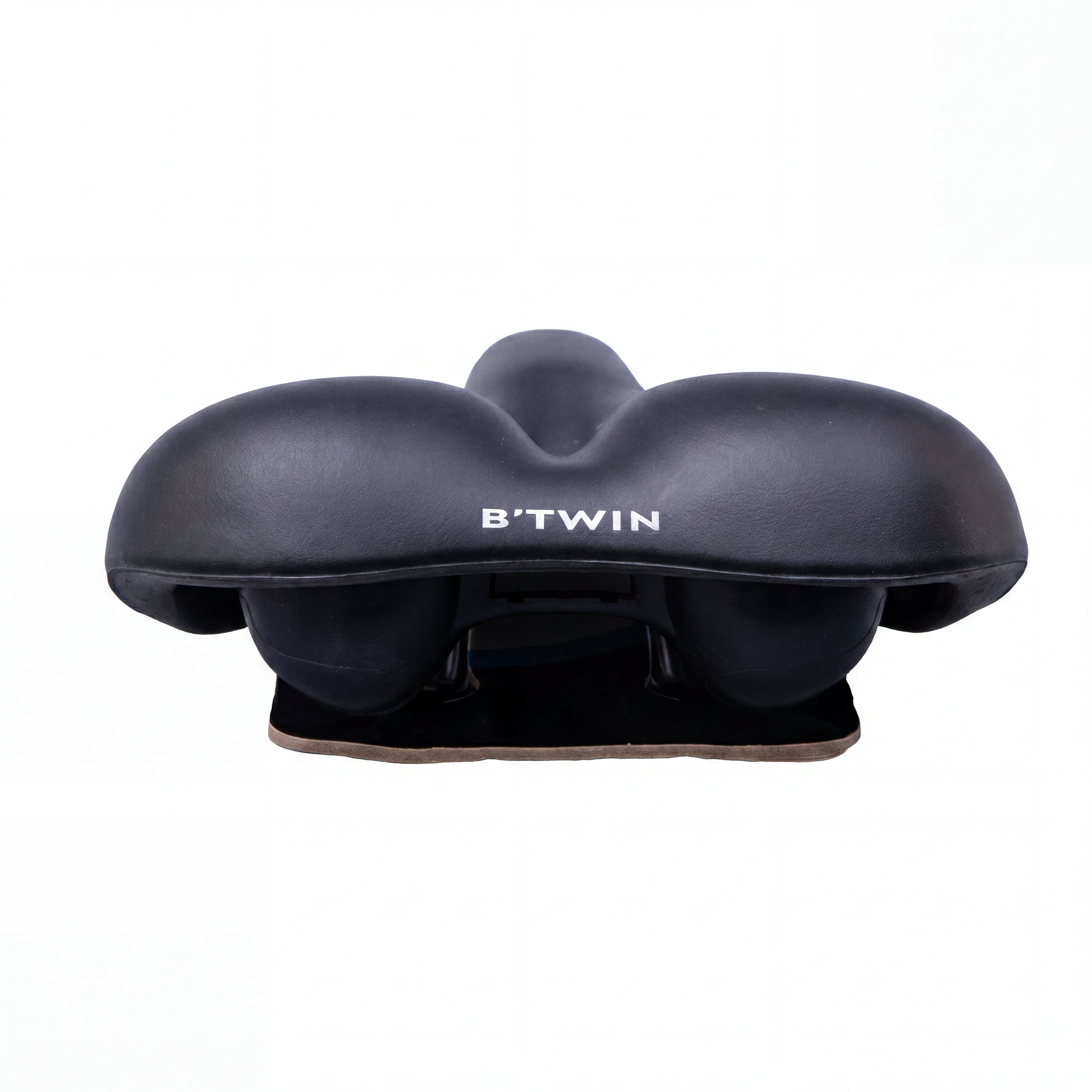 Selim de Bicicleta Unissex Ciclismo B'TWIN Comfort 100 Preto Embalagem