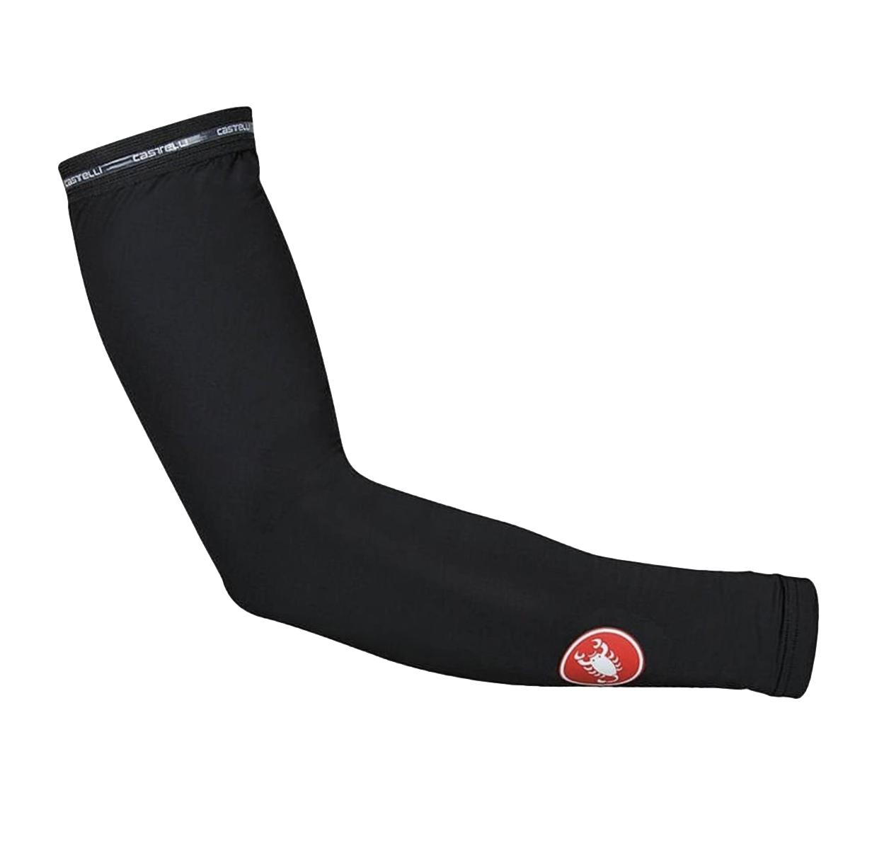 Manguito Unissex Ciclismo Castelli Arm Warmer Sleeves FPS 50+ Preto - Tamanho XL / Novo