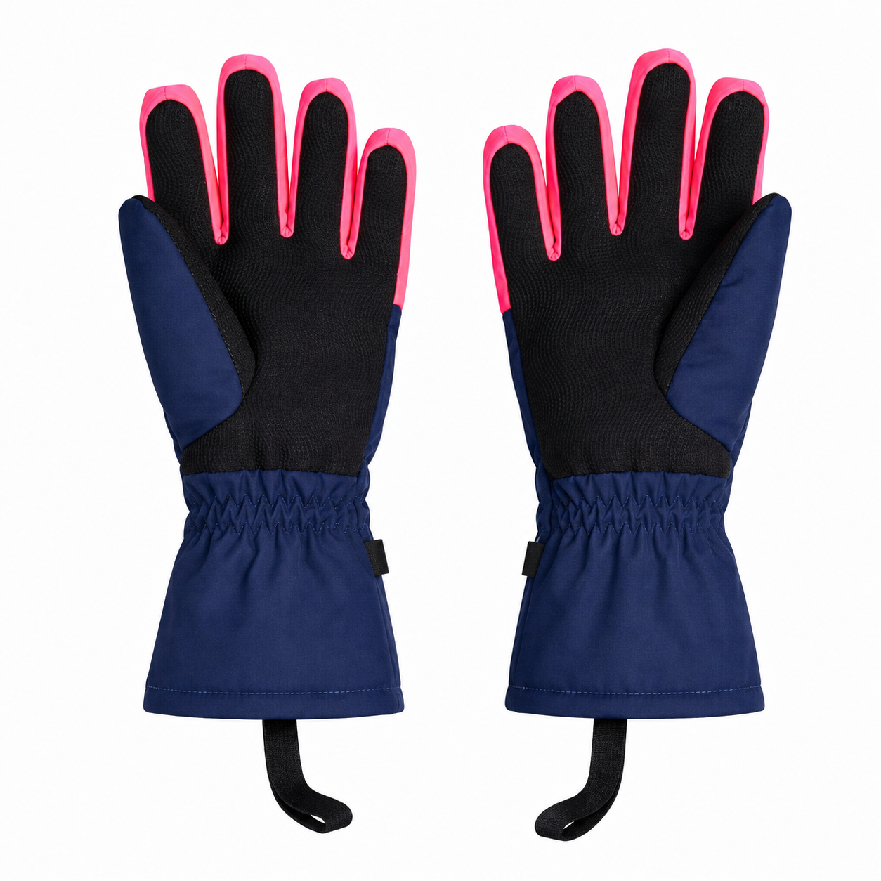 Luva Infantil Ski / Snowboard Wedze Decathlon Azul-Marinho, Rosa e Preto - Tamanho 14 anos - foto 3