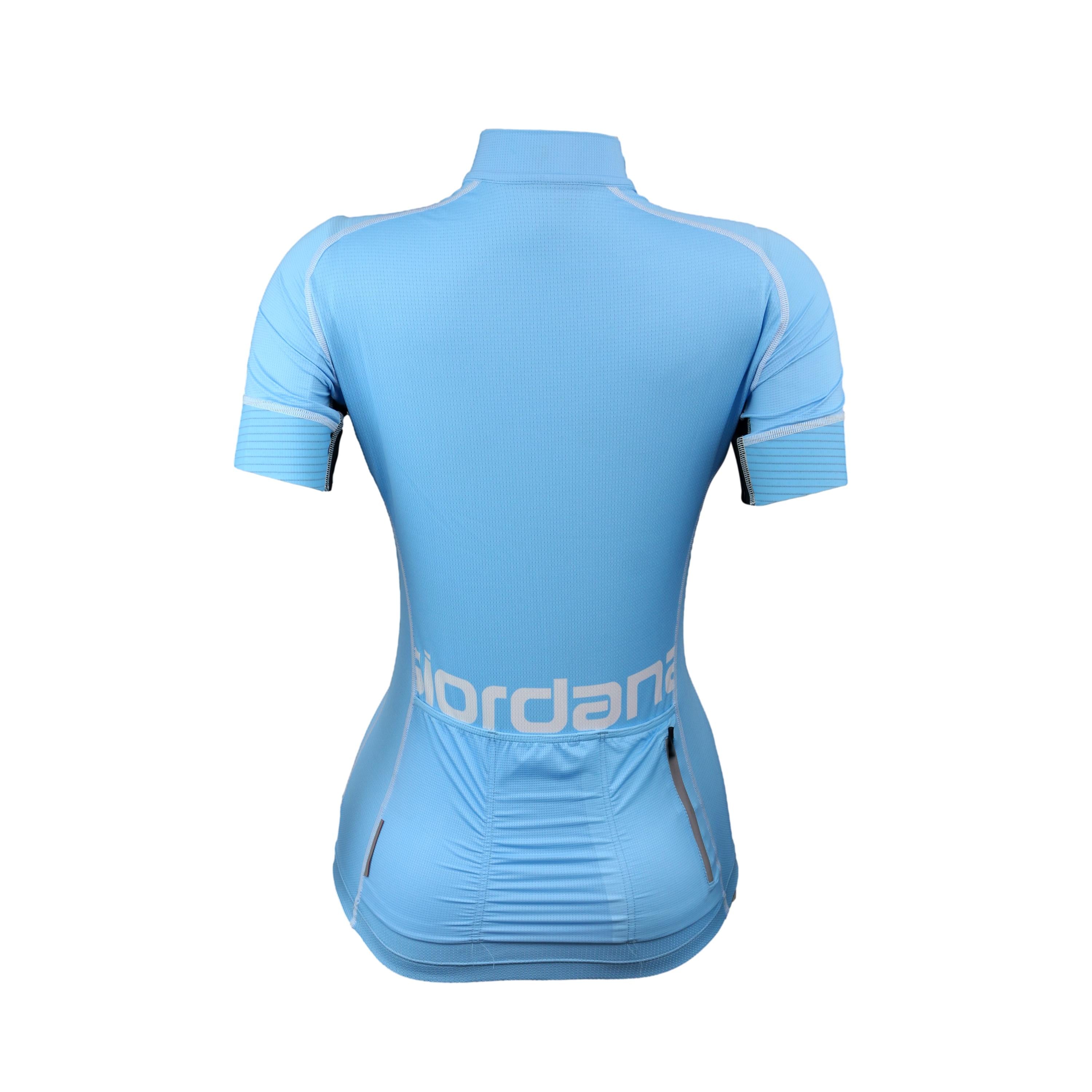 Jersey Feminina Ciclismo Giordana FRC Trade Totale Azul - Tamanho S