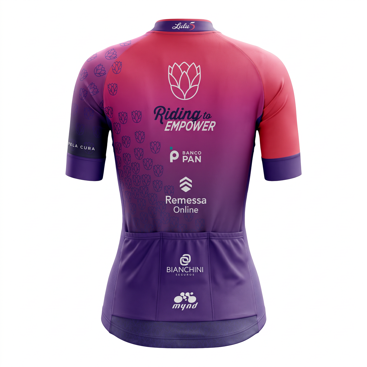Jersey Feminina Mynd Instituto Protea / Lulu Coral e Roxa - Tamanho M
