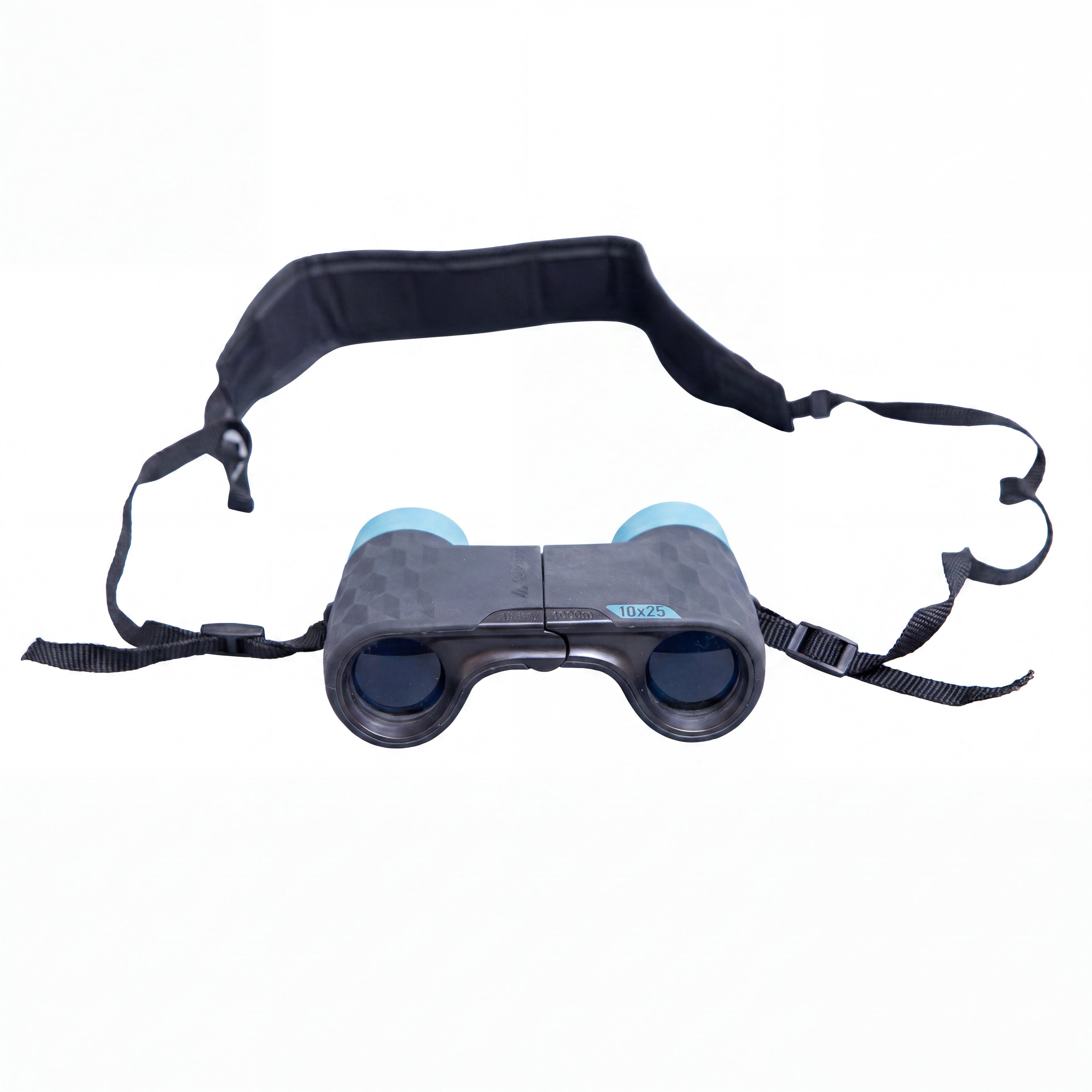 Binóculo Unissex Trekking Quechua 10x25 Preto e azul Estojo