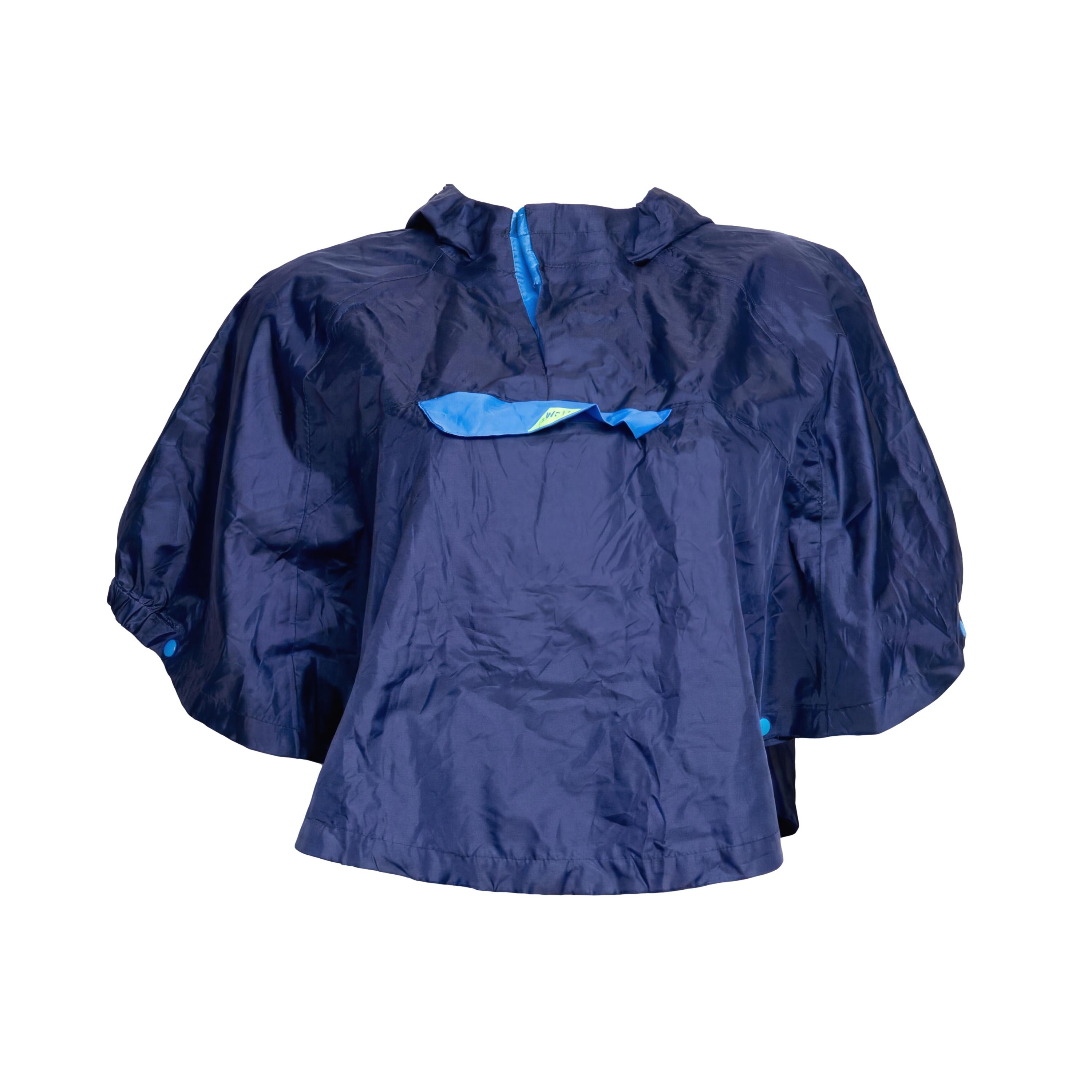 Casaco Capa de Chuva Infantil Quechua Decathlon Azul Claro e Azul Marinho - Tamanho 2-4 (BR)