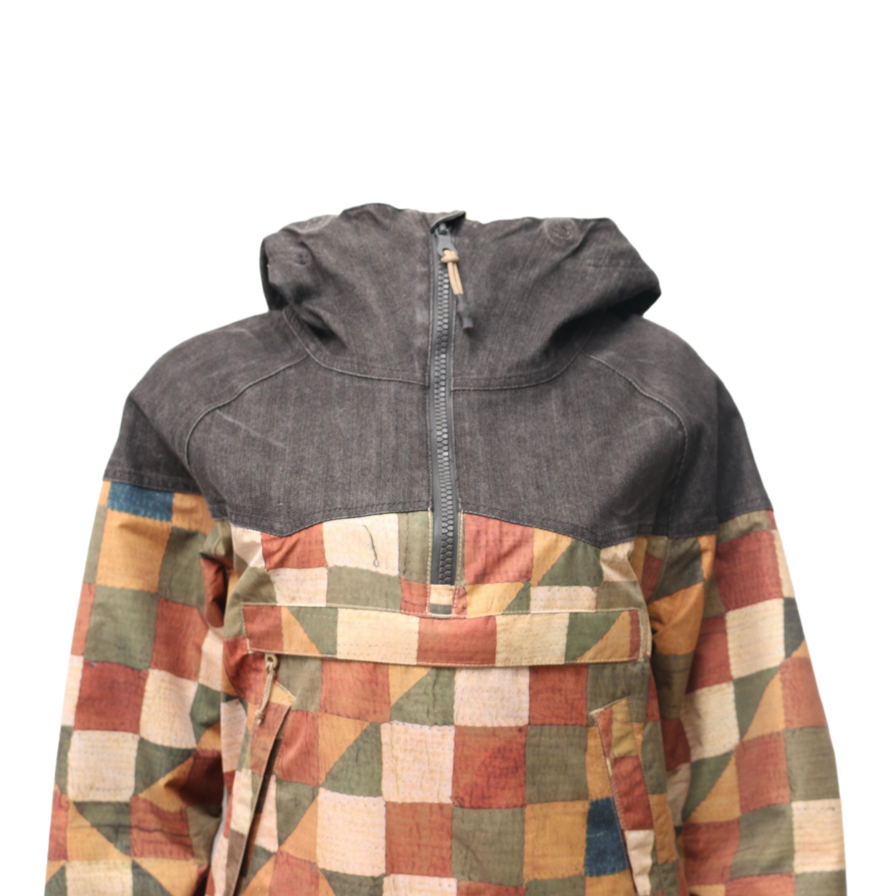 Casaco Masculino Snowboard Burton Analog Xadrez Patchwork Multicolor - Tamanho XS