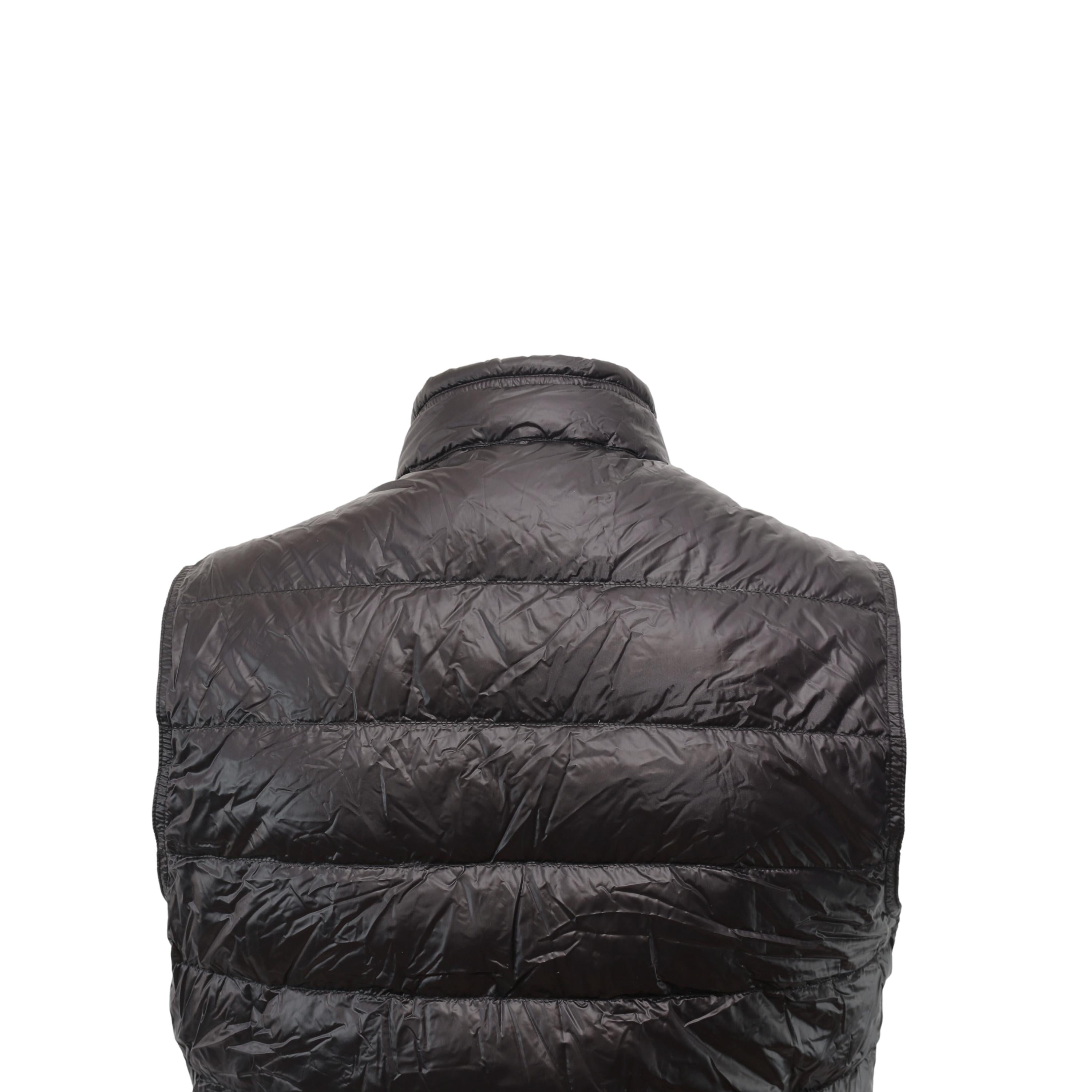 Colete Puffer Masculino Snowboard Moncler Gui Gilet Preto + Mini Bag - Tamanho M