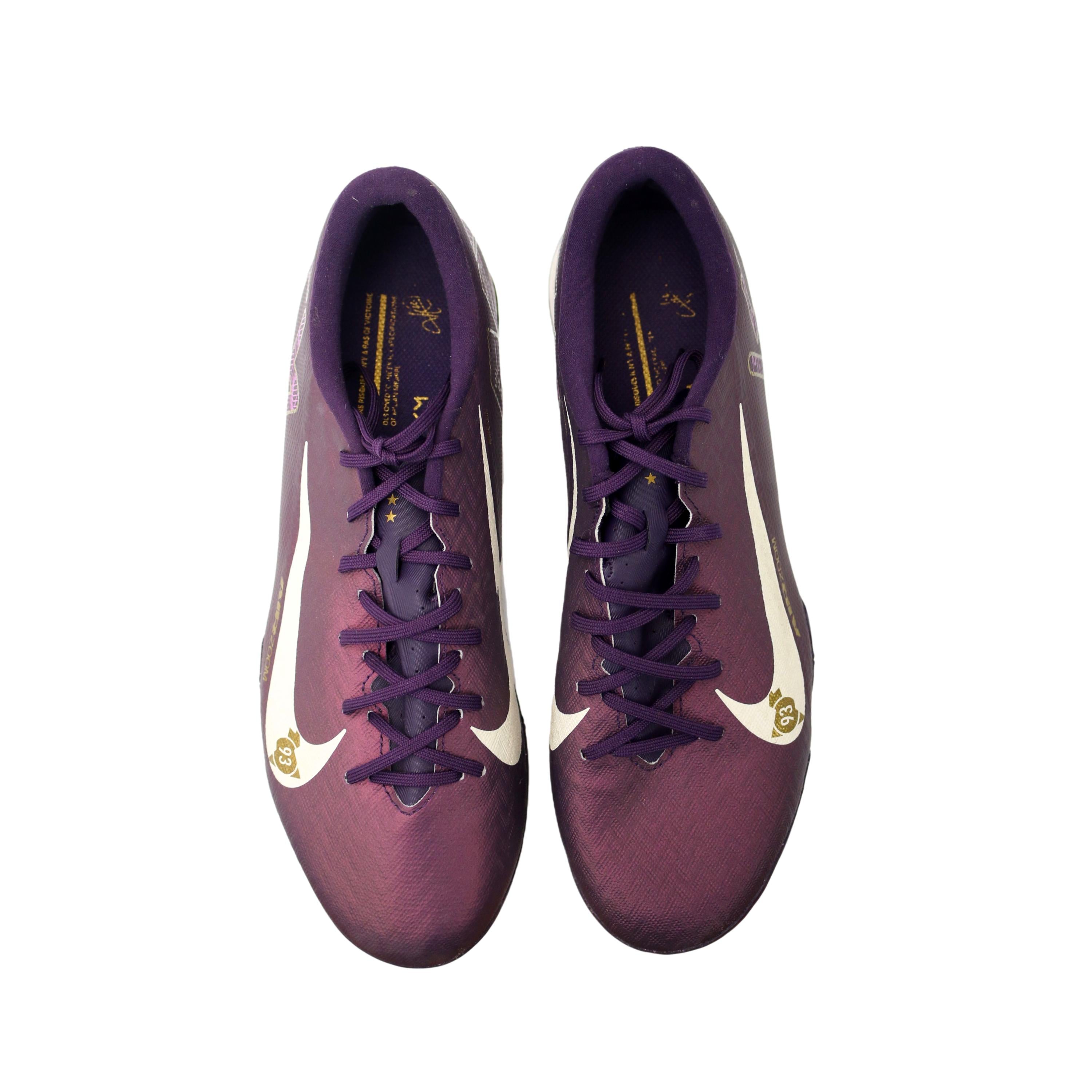 Chuteira Society Nike Mercurial Mbappé Sign Roxo - Tamanho 42