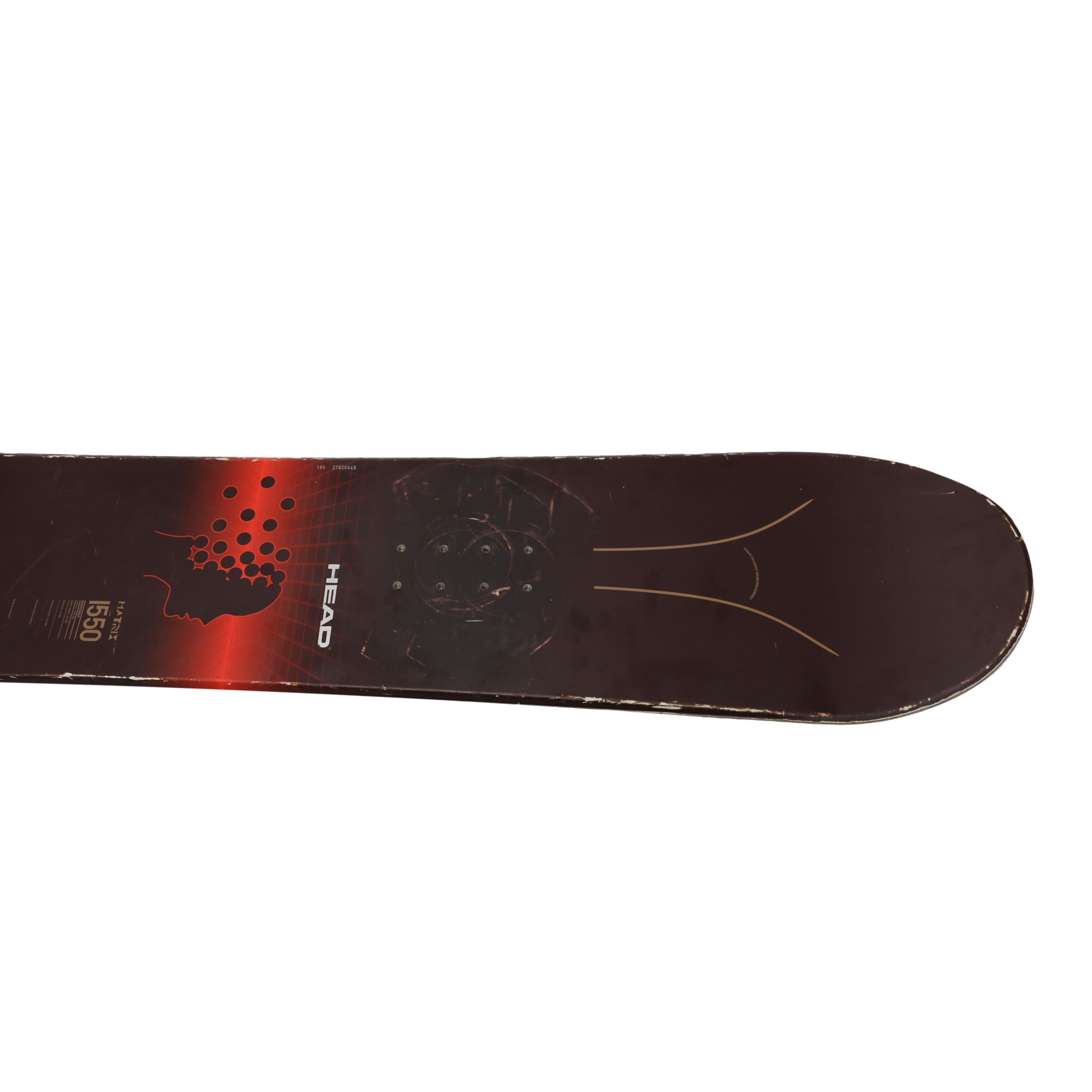 Prancha Snowboard Head Matrix 1550 Mindmap Preto e Vermelho - Tamanho 155 CM