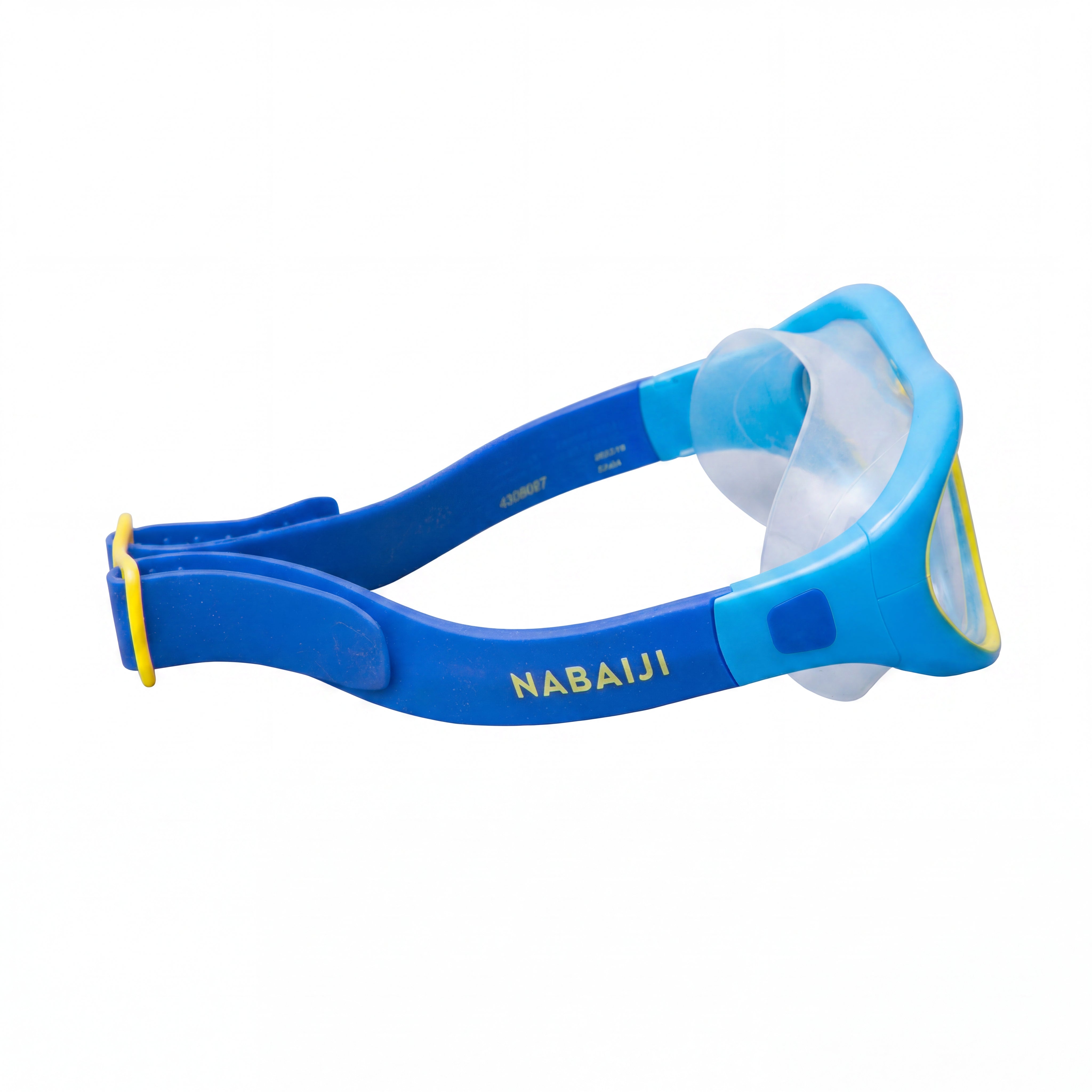 Máscara de Mergulho Infantil Mergulho Nabaiji (Decathlon) 2023 Azul, Azul-claro e Amarelo