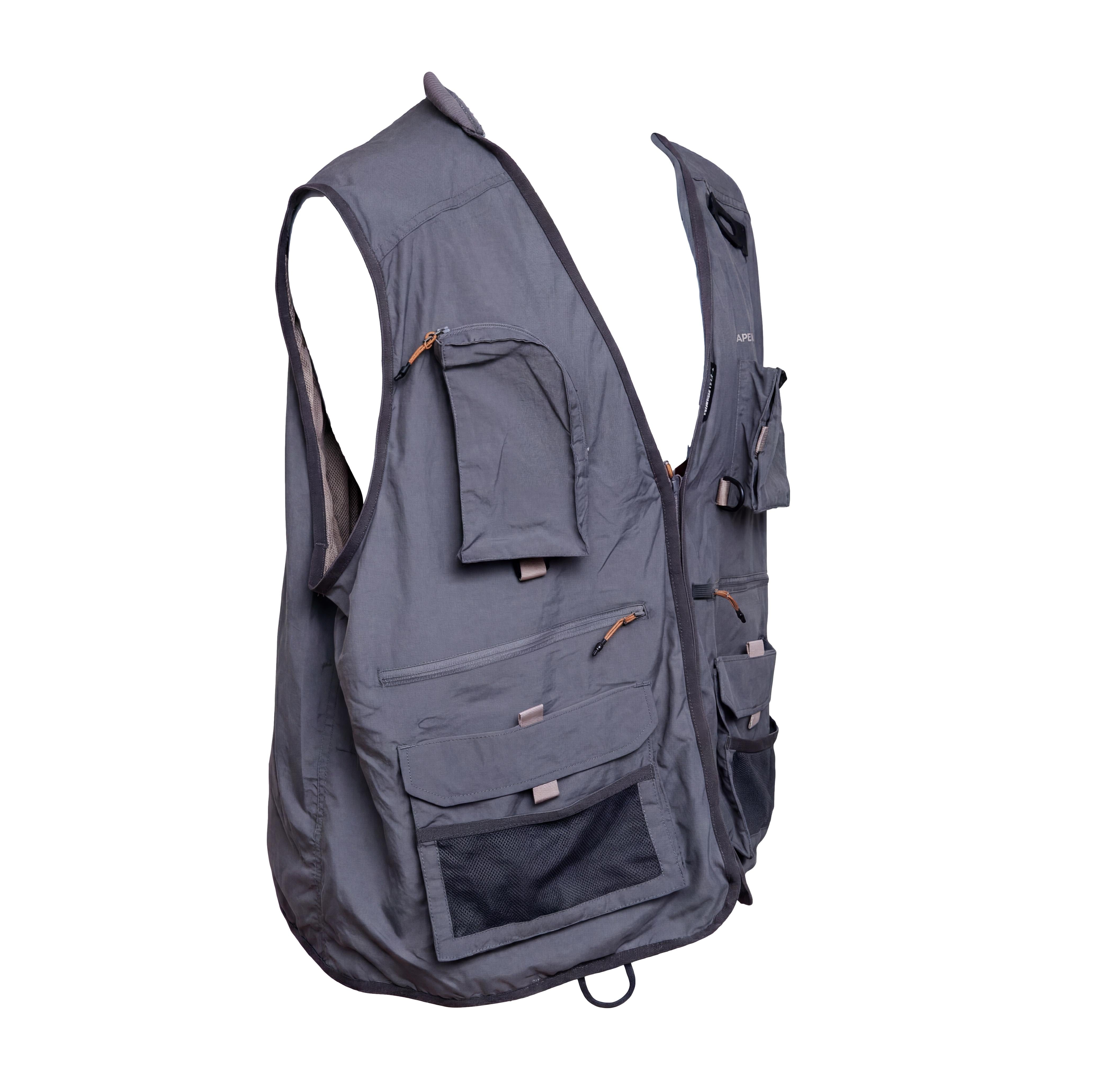 Colete de Pesca Caperlan Decathlon Cinza - Tamanho 2XL
