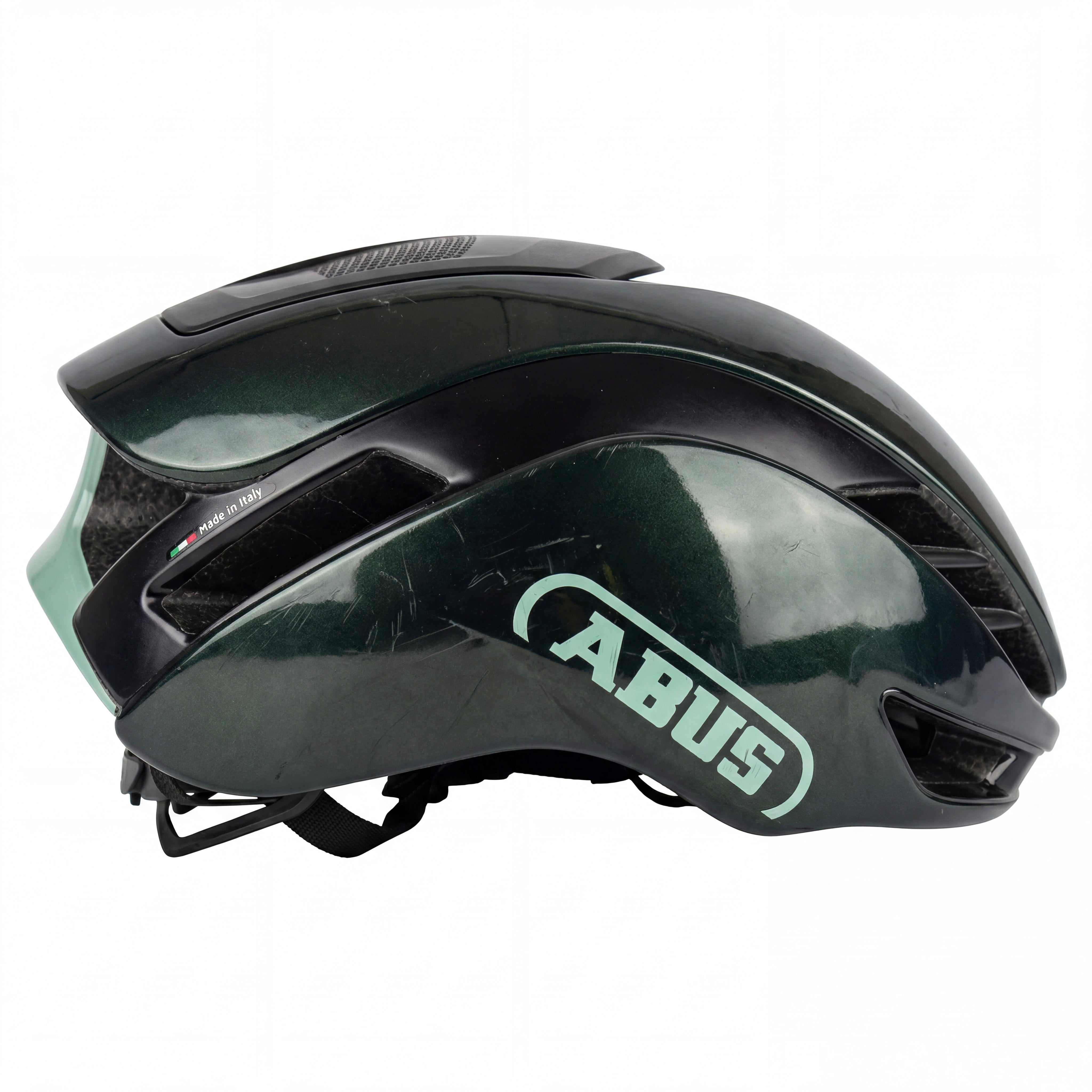 Capacete Abus Abit 05 Gamechanger 2.0 Verde Escuro - Tamanho 54-58 cm