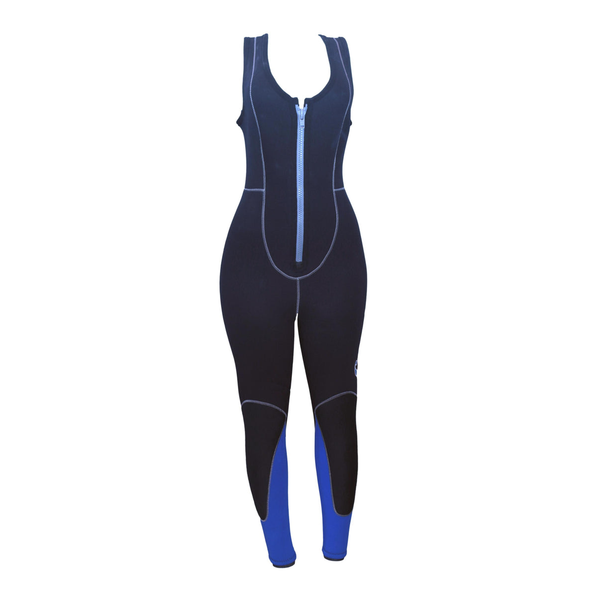 Conjunto Feminino Roupa De Mergulho Neoprene Cressi Medas 5mm Preto e Azul - Tamanho L/4