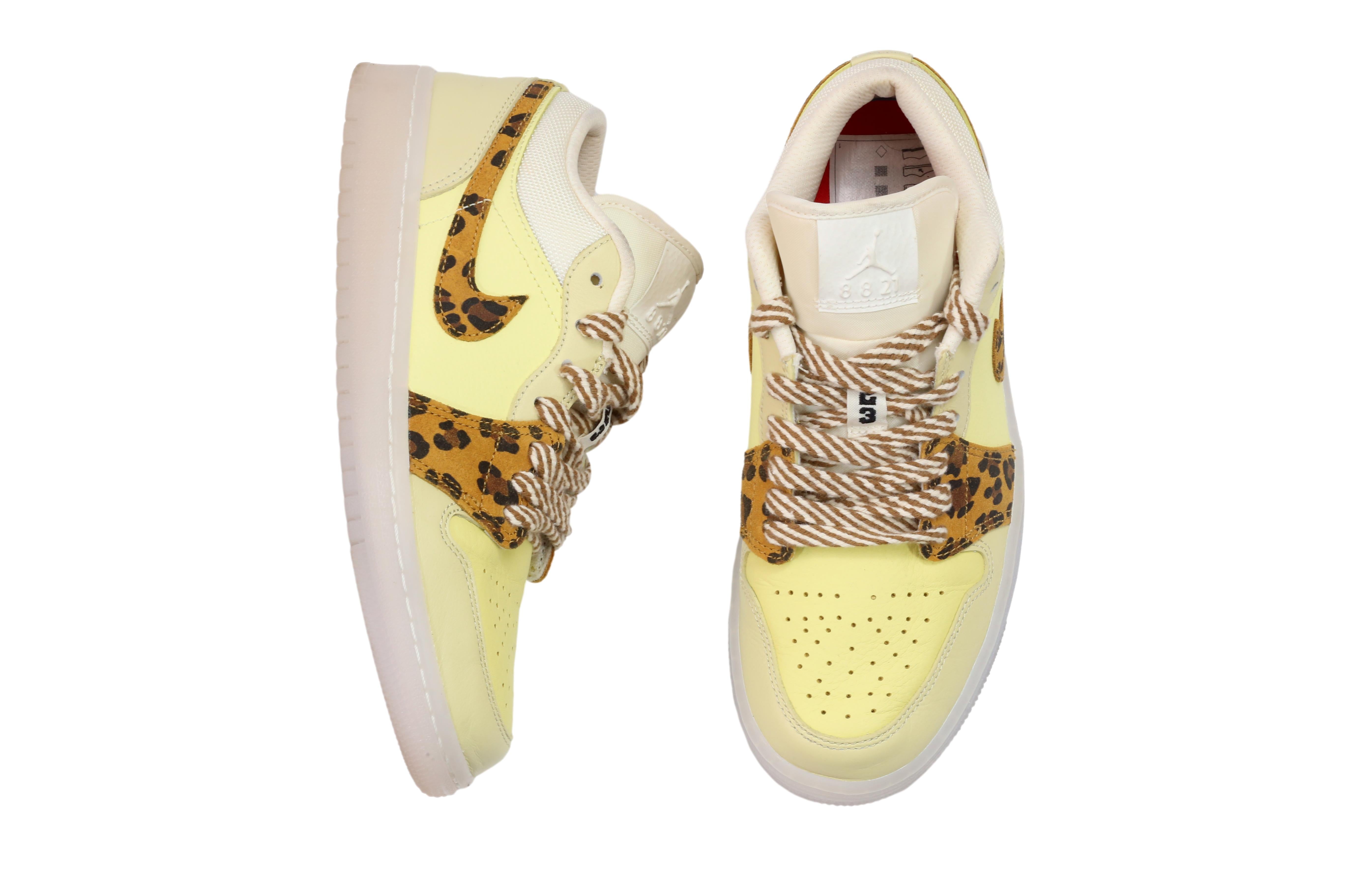 Tênis Feminino Basquete Air Jordan 1 Low Citron - Tamanho 37