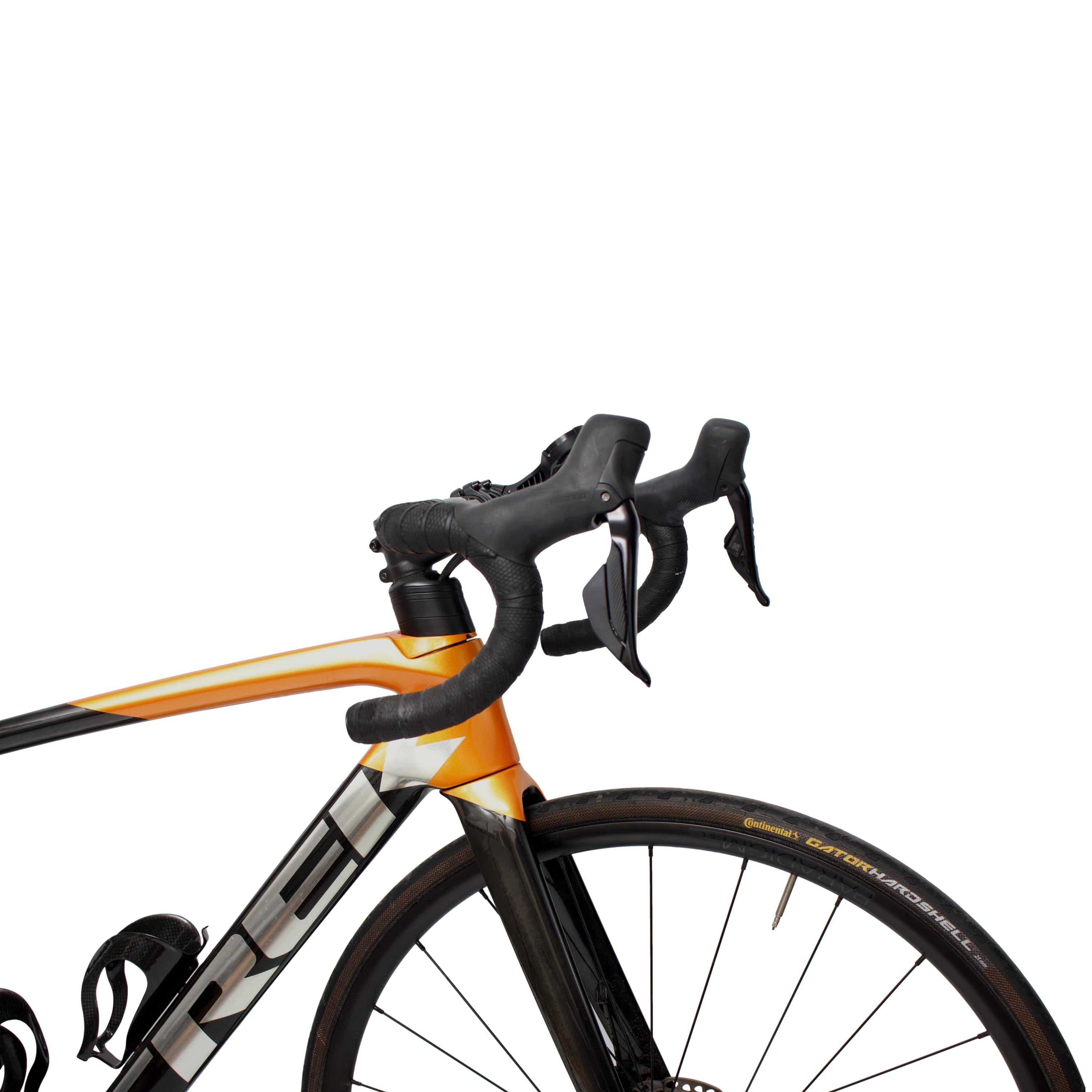 Bicicleta Trek Émonda SL Disc Preta e Laranja