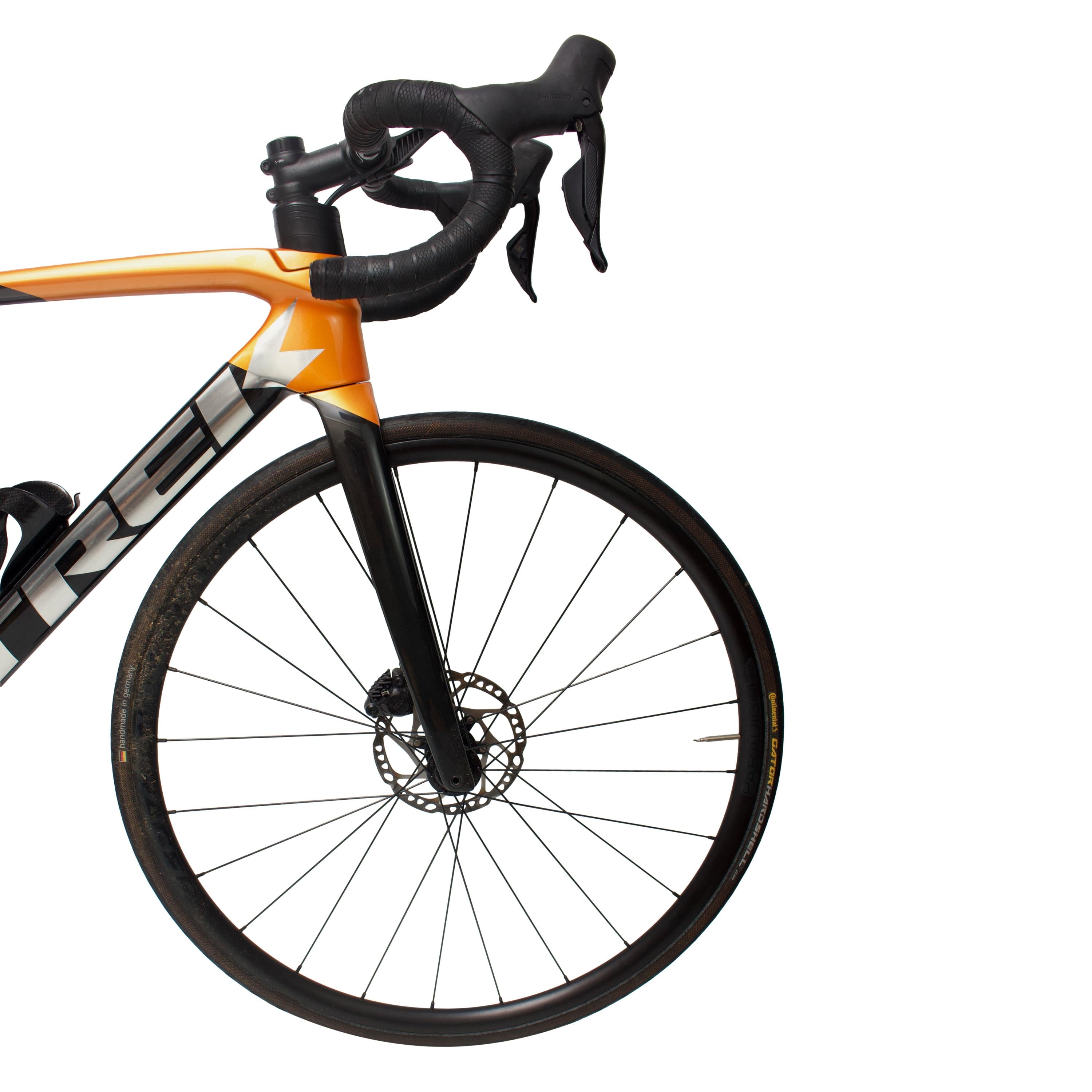 Bicicleta Trek Émonda SL Disc Preta e Laranja