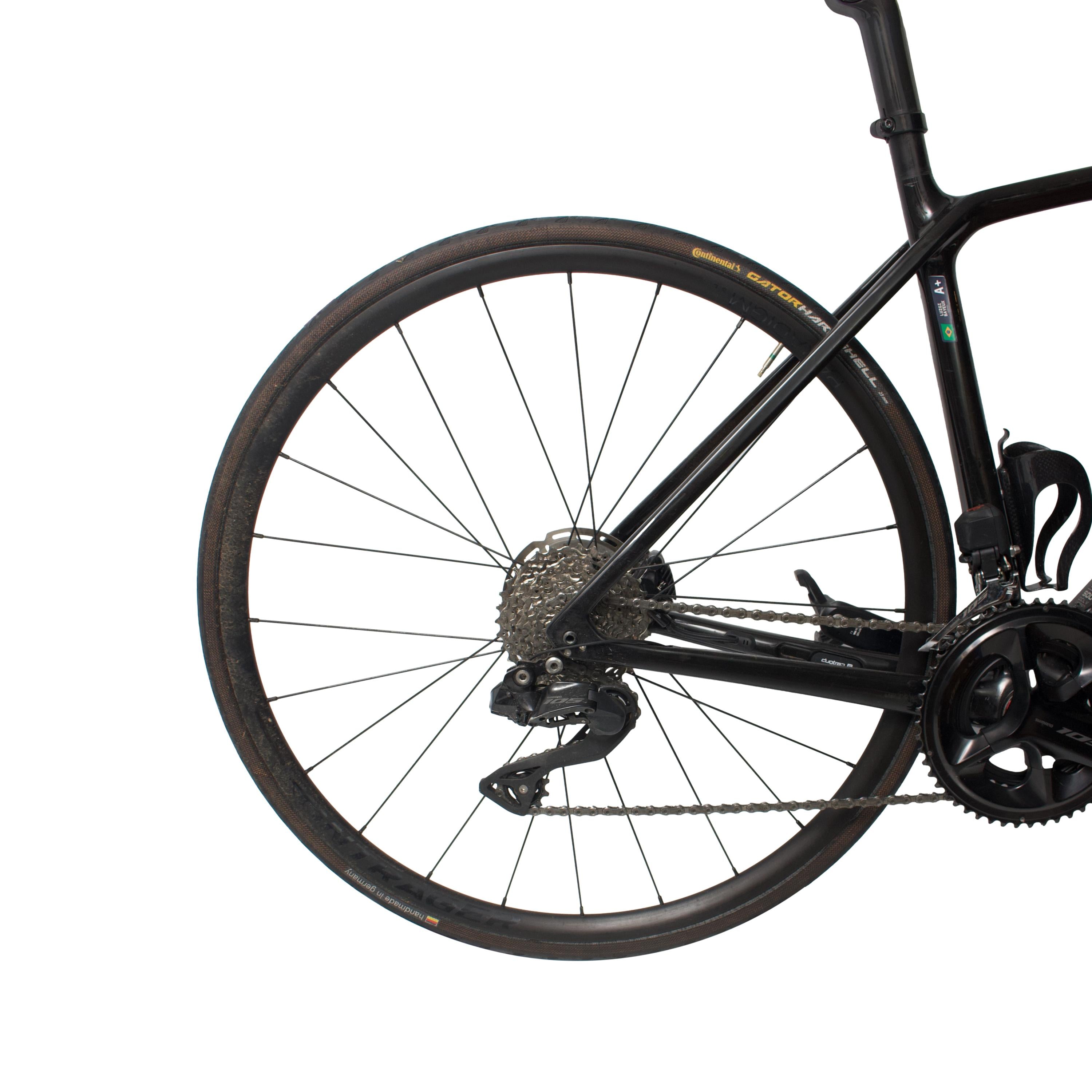 Bicicleta Trek Émonda SL Disc Preta e Laranja