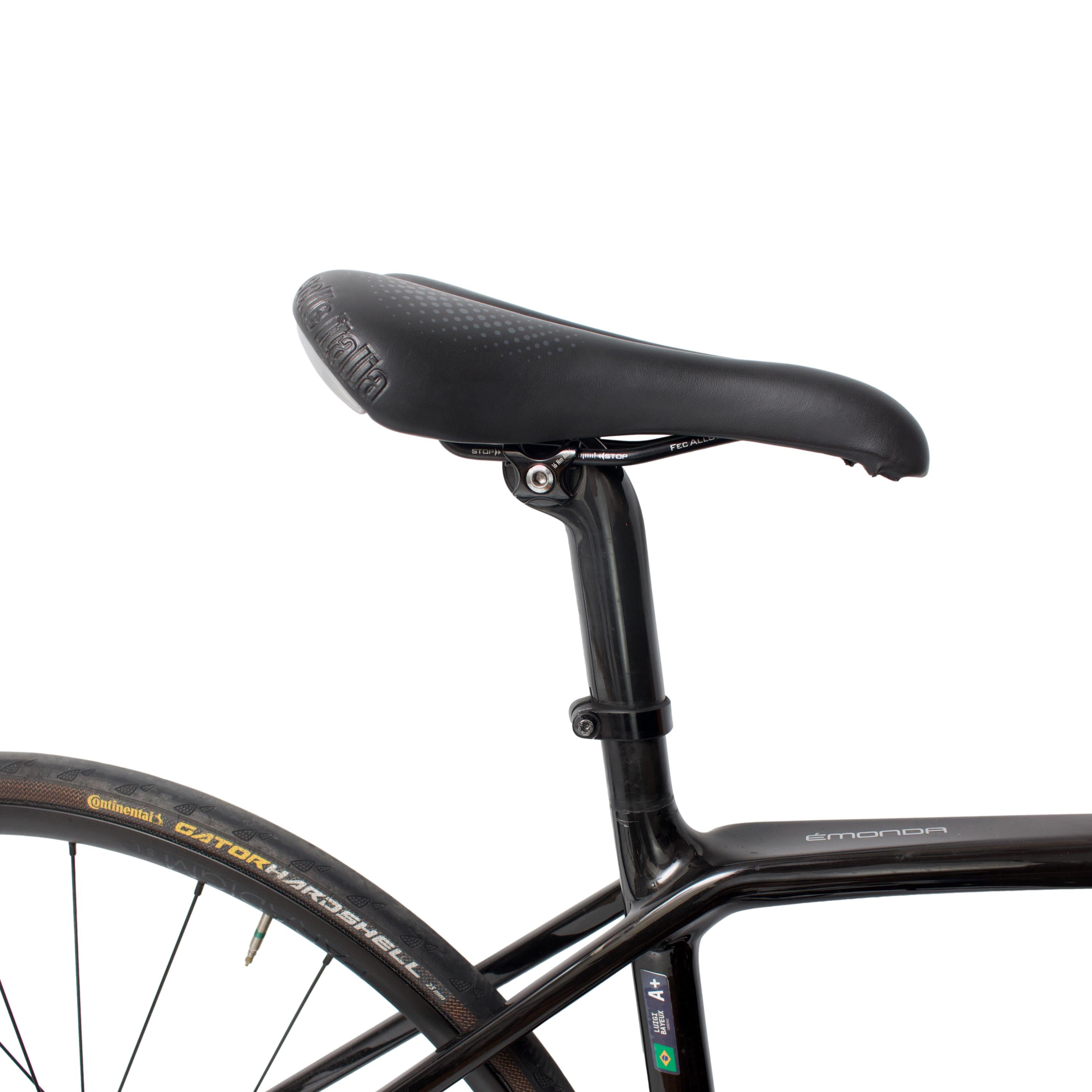 Bicicleta Trek Émonda SL Disc Preta e Laranja