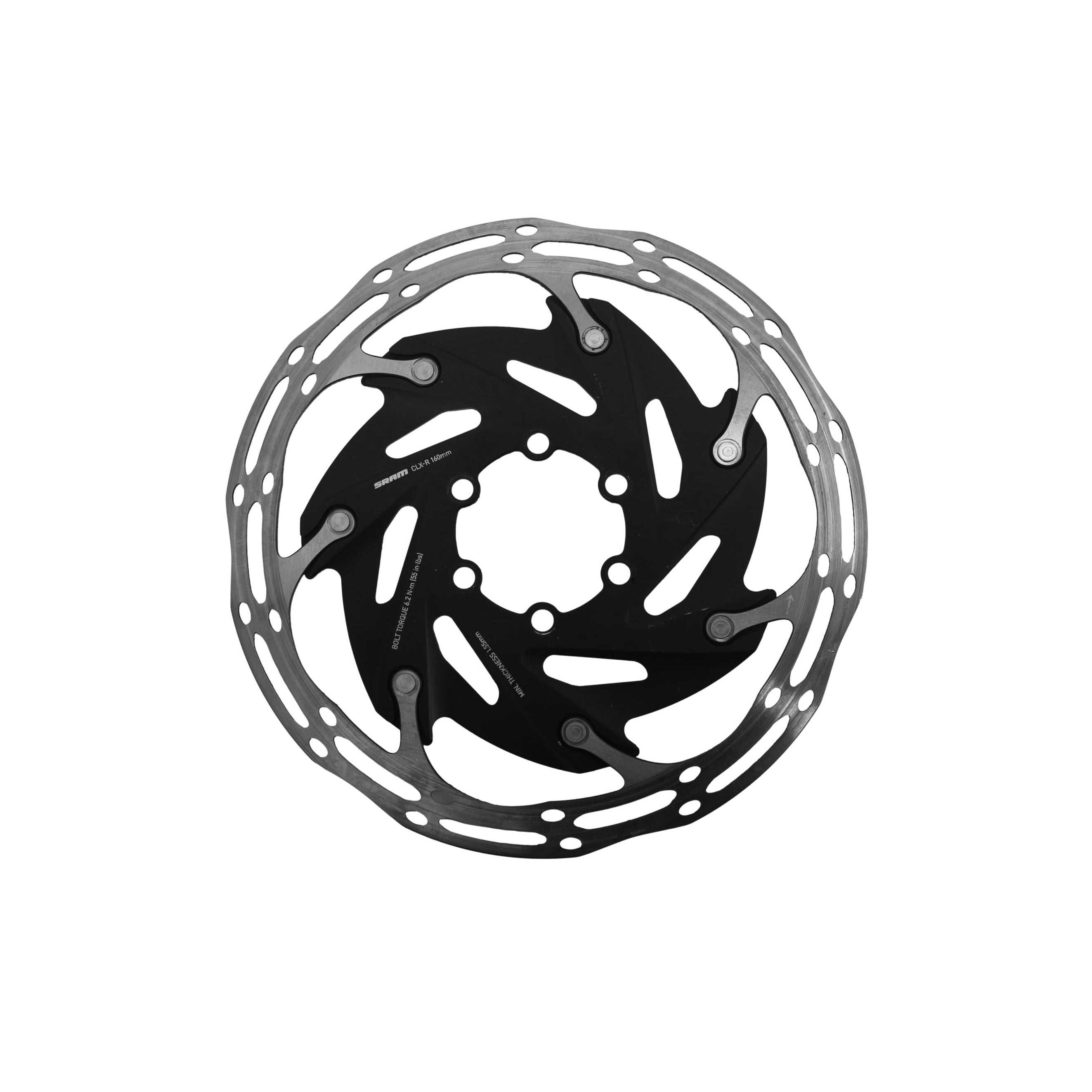 Par Discos De Freio Rotor Sram CLX-R Preto e Prata - Tamanho 160mm