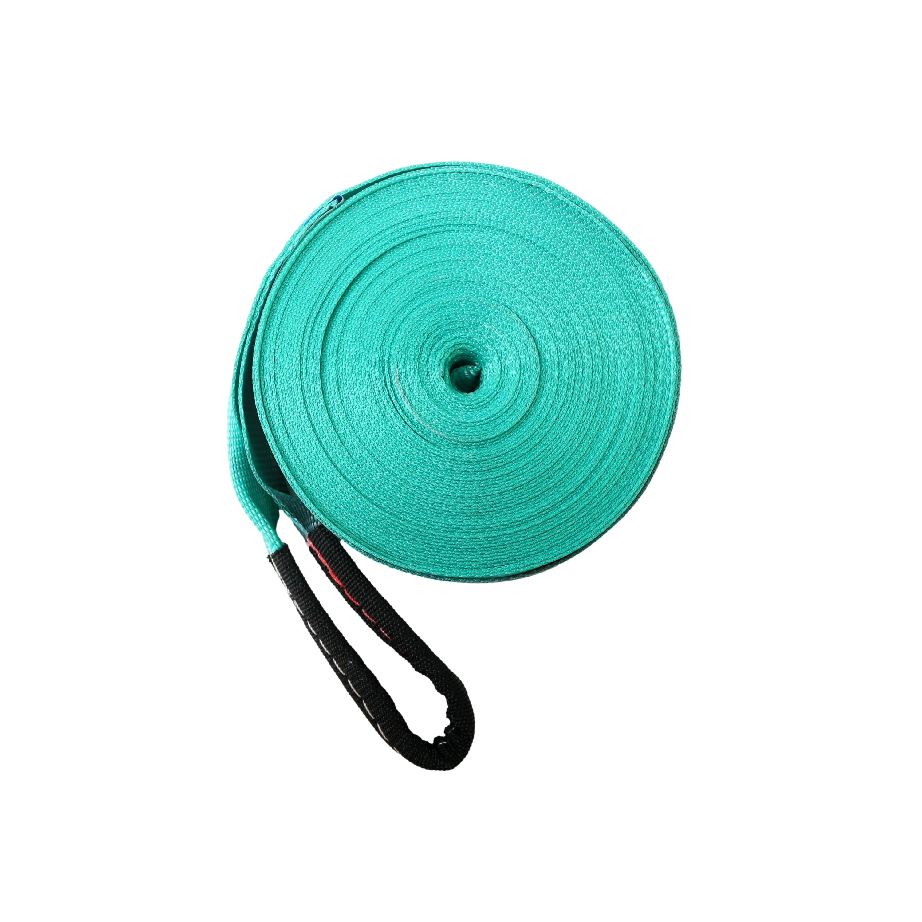 Slackline Com Catraca Canvas Brasil Verde e Amarelo - Tamanho 50mm Largura / 20mts Comprimento