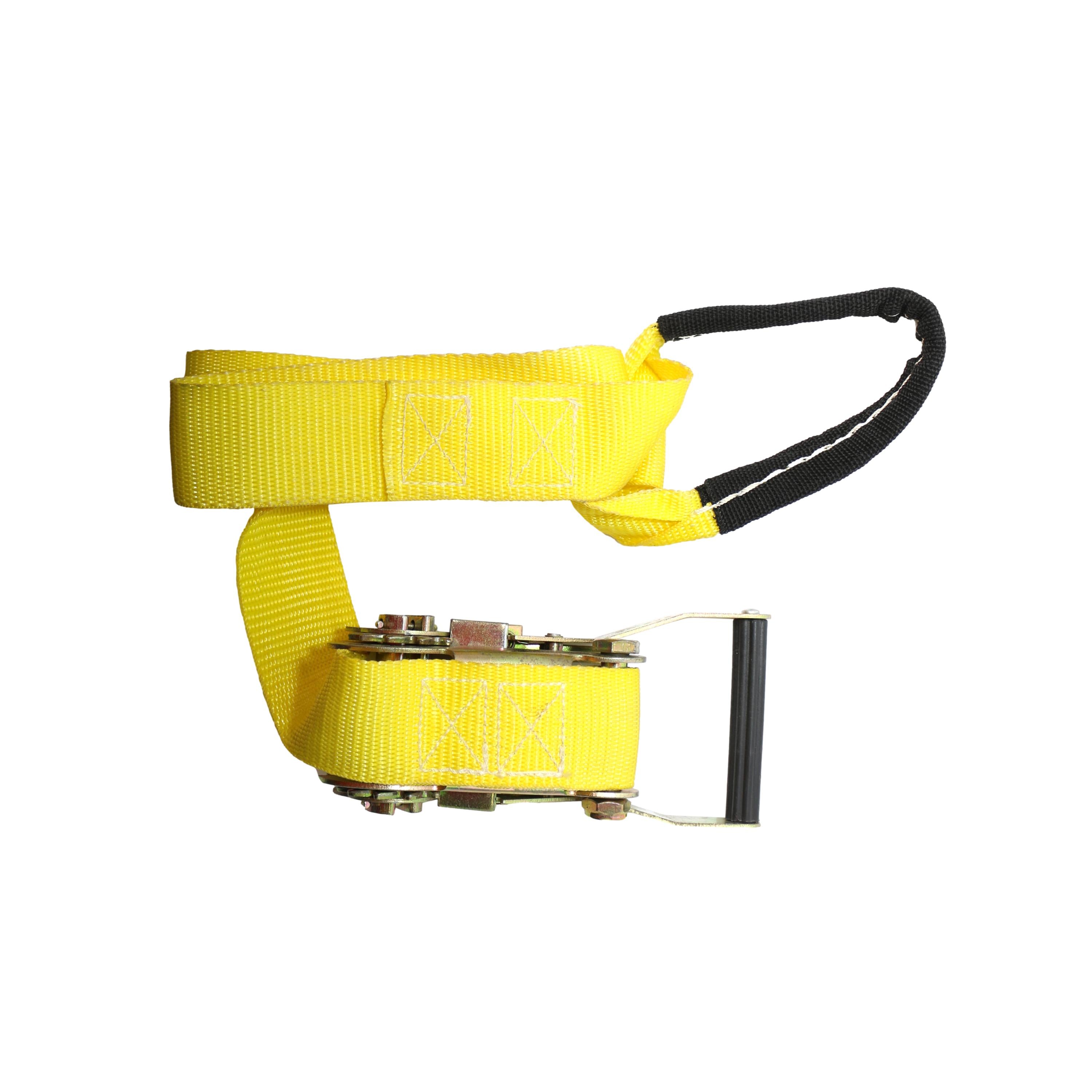 Slackline Com Catraca Canvas Brasil Verde e Amarelo - Tamanho 50mm Largura / 20mts Comprimento