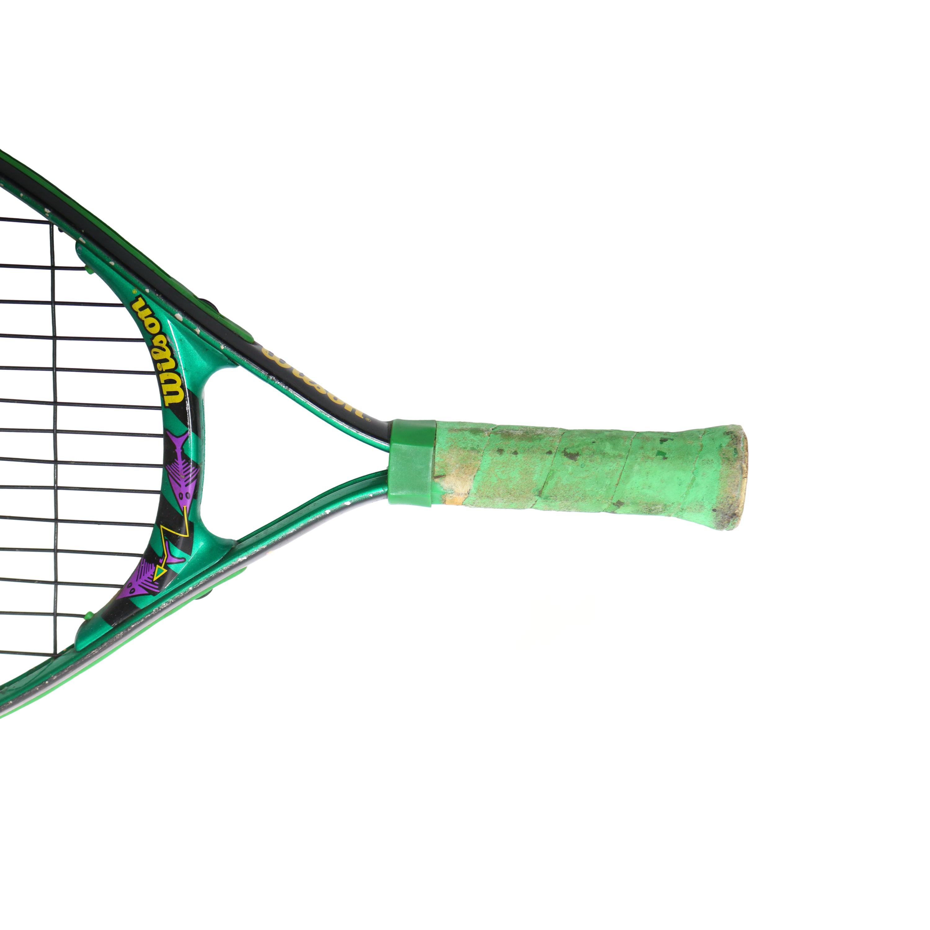 Raquete Infantil Tênis Wilson US Open Junior Verde e Roxo