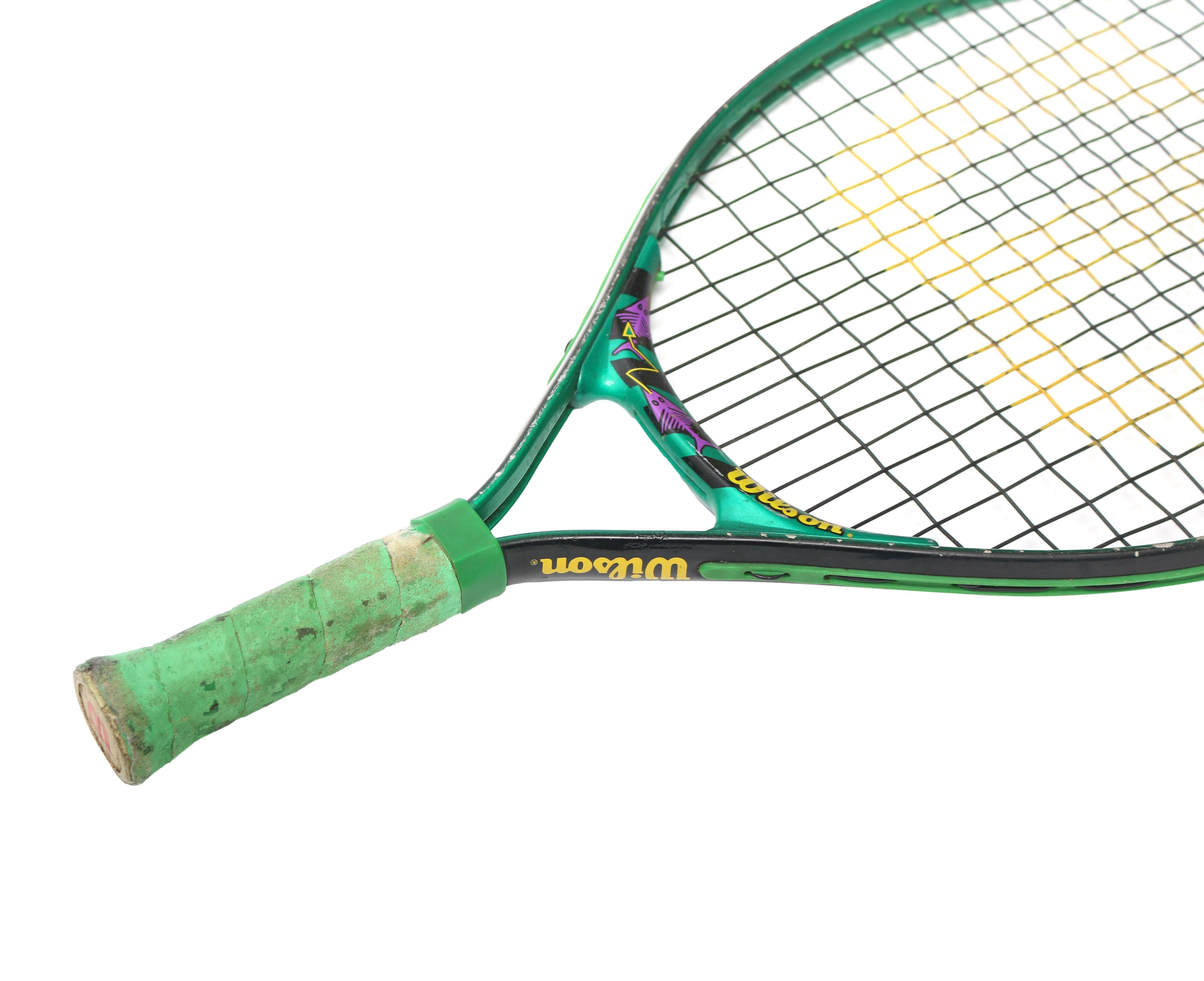 Raquete Infantil Tênis Wilson US Open Junior Verde e Roxo