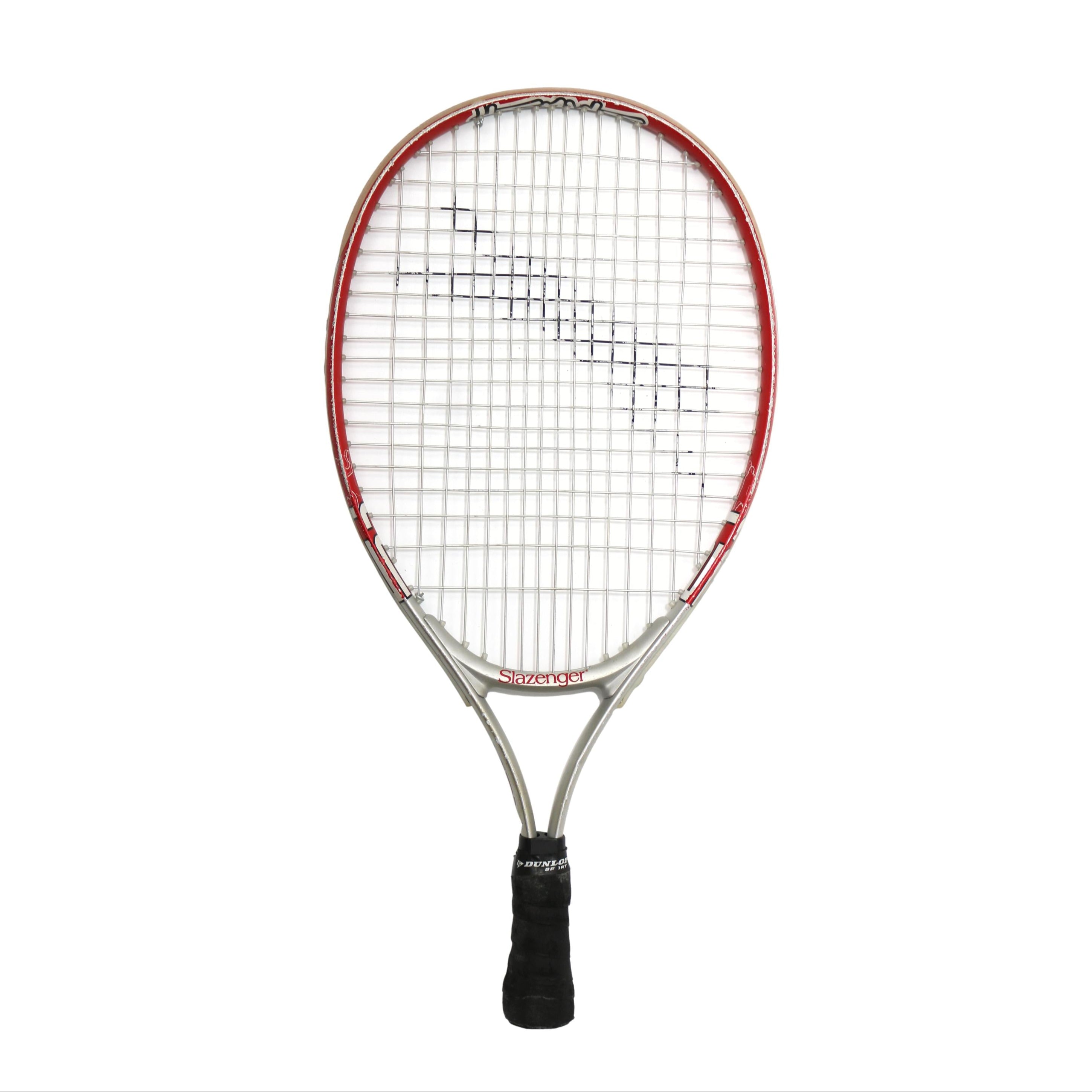 Raquete Tênis Slazenger Pro Braided Titanium L2 Cinza e Vermelho