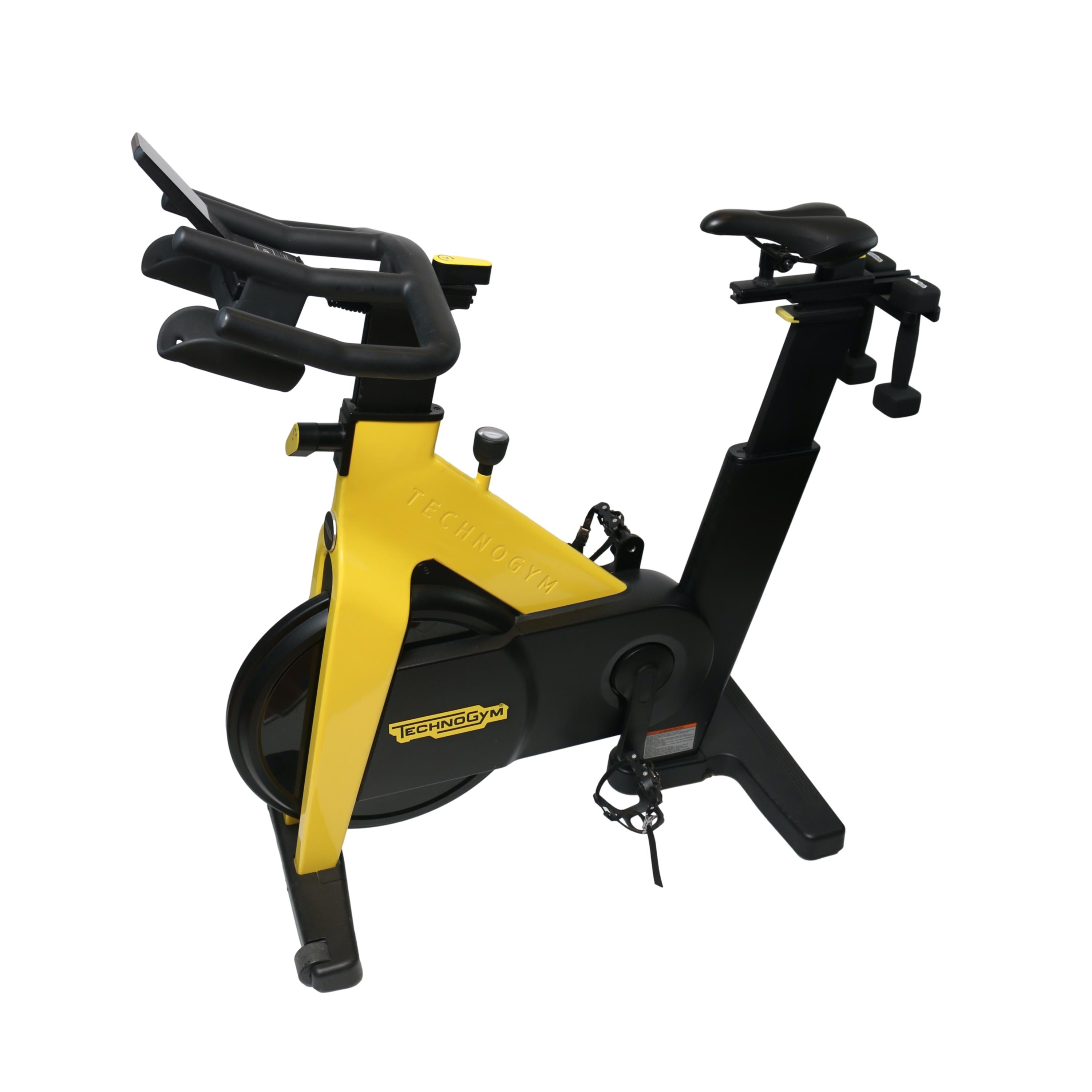 Bicicleta Spinning Technogym Group Cycle Preta e Amarela