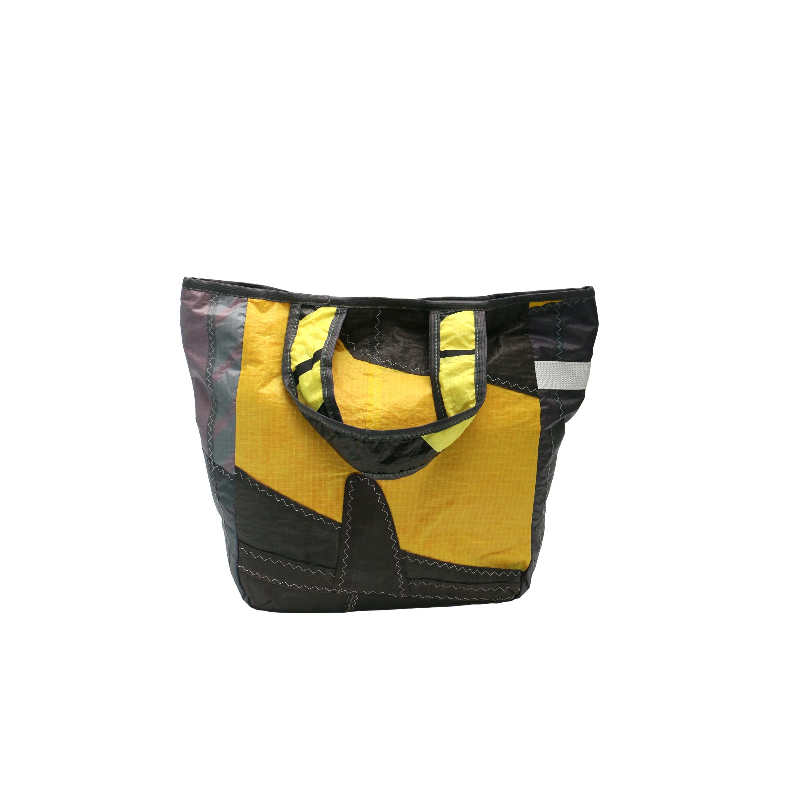 Sacola UNEND x Instituto Dharma Amarelo/ Preto/ Cinza