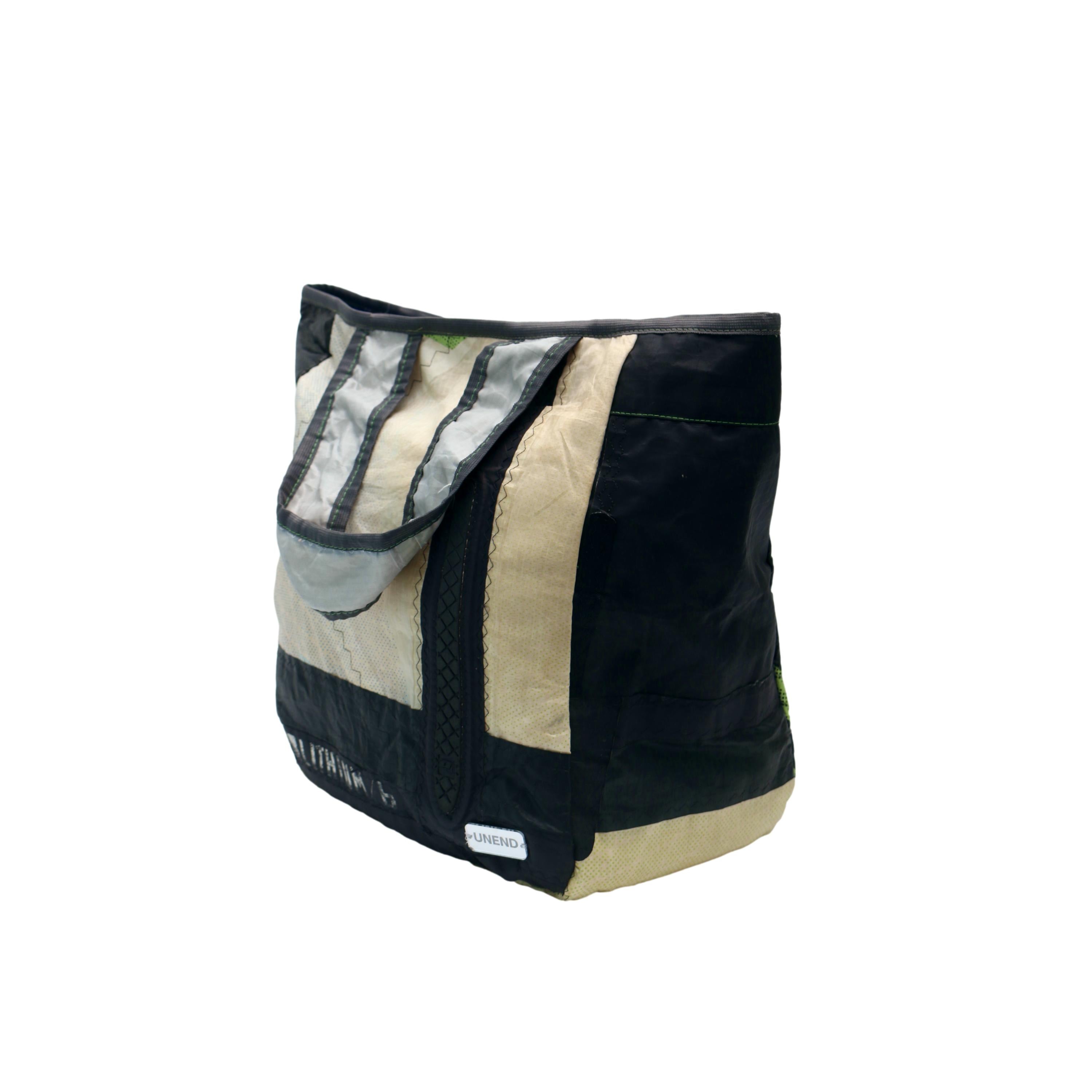 Sacola UNEND x Instituto Dharma Preto/ Branco/ Verde
