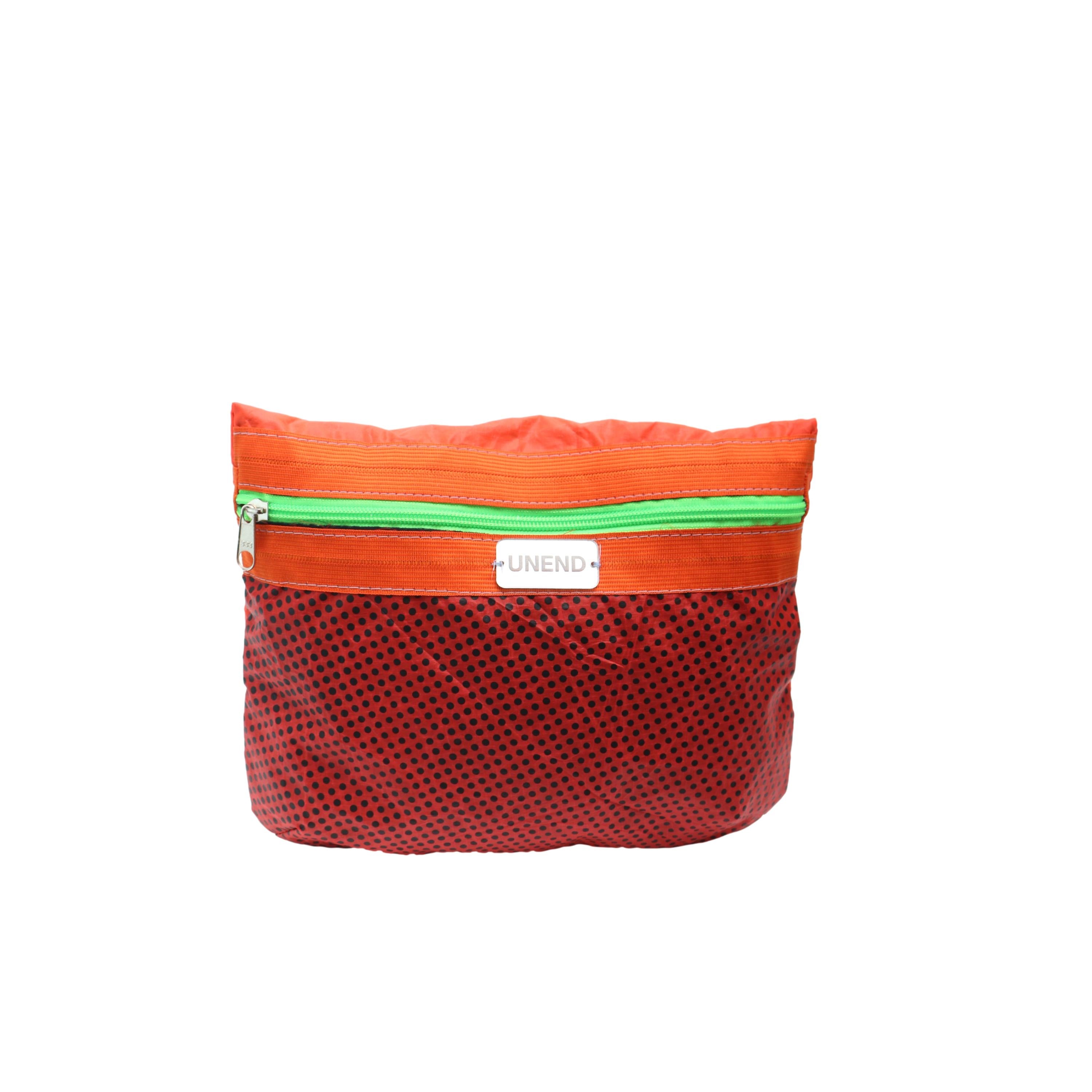 Estojo UNEND x Instituto Dharma Vermelho e Laranja