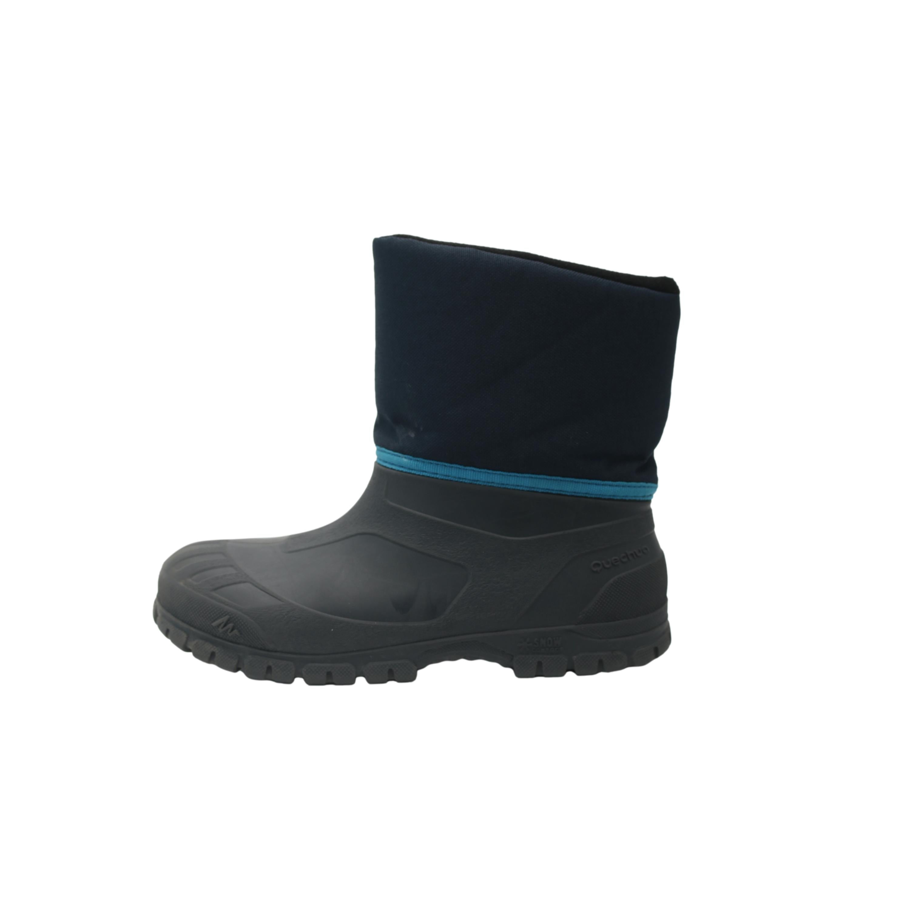 Bota Infantil Neve Quechua SH100 Warm Preto e Azul Marinho - Tamanho 34/35 Europa