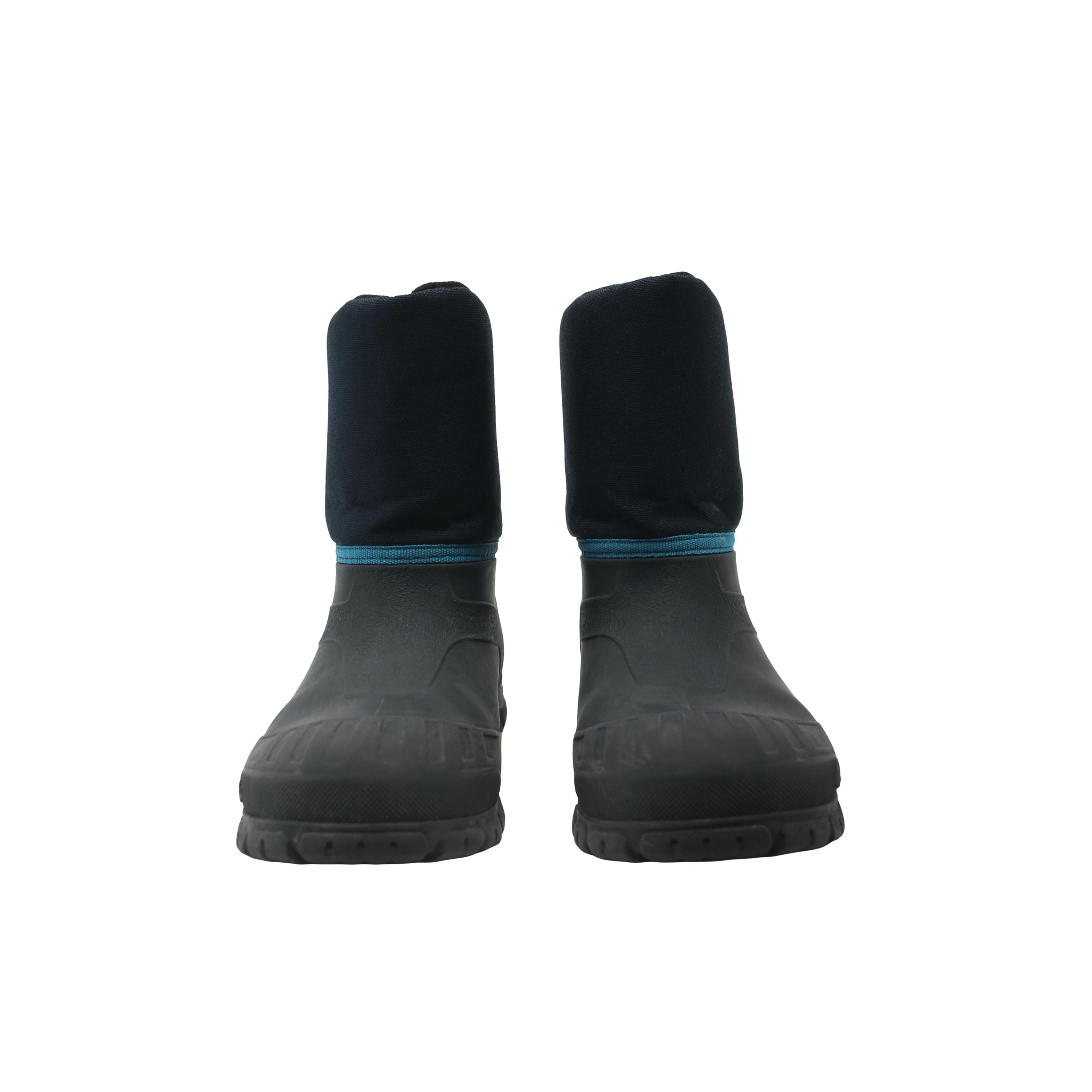 Bota Infantil Neve Quechua SH100 Warm Preto e Azul Marinho - Tamanho 34/35 Europa