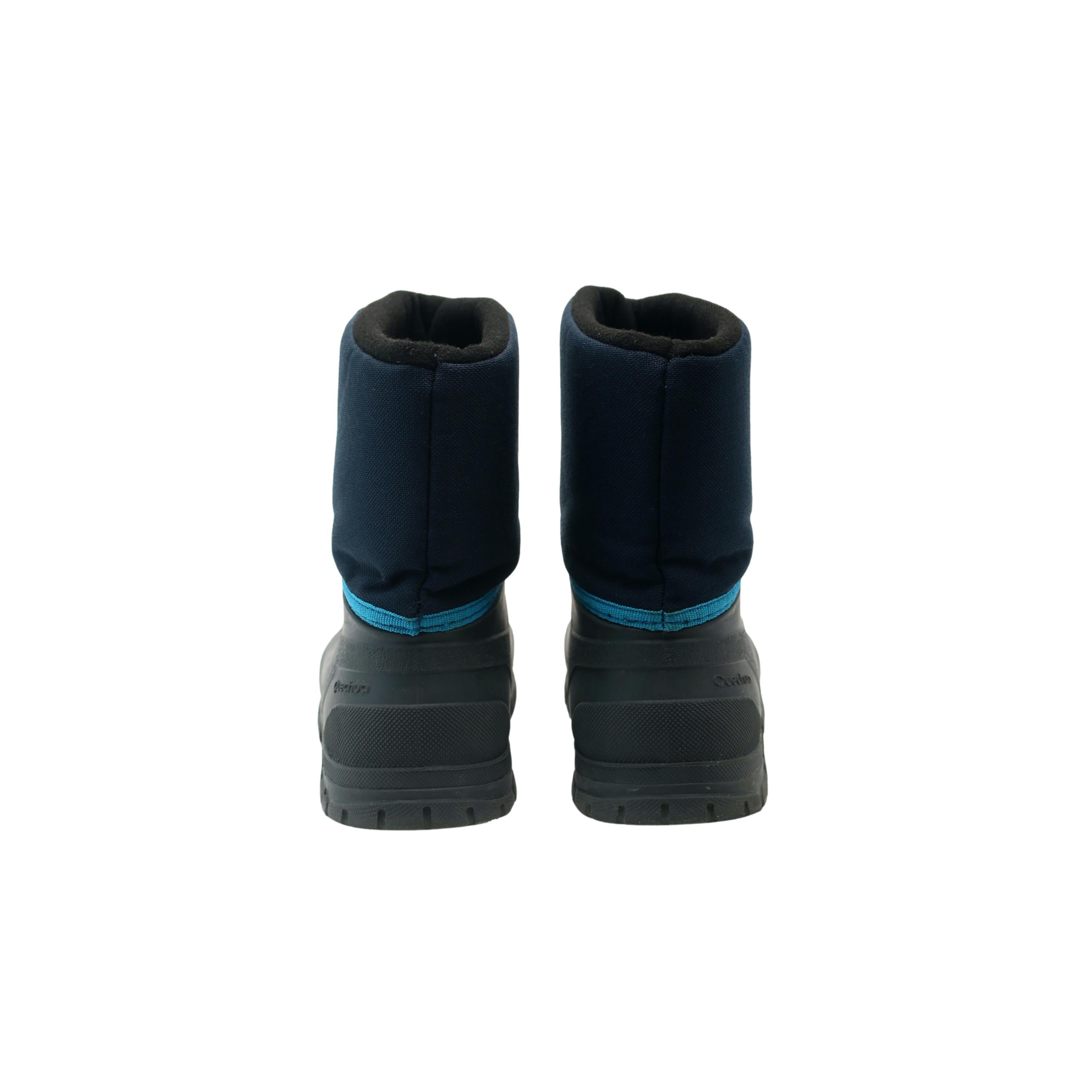 Bota Infantil Neve Quechua SH100 Warm Preto e Azul Marinho - Tamanho 34/35 Europa