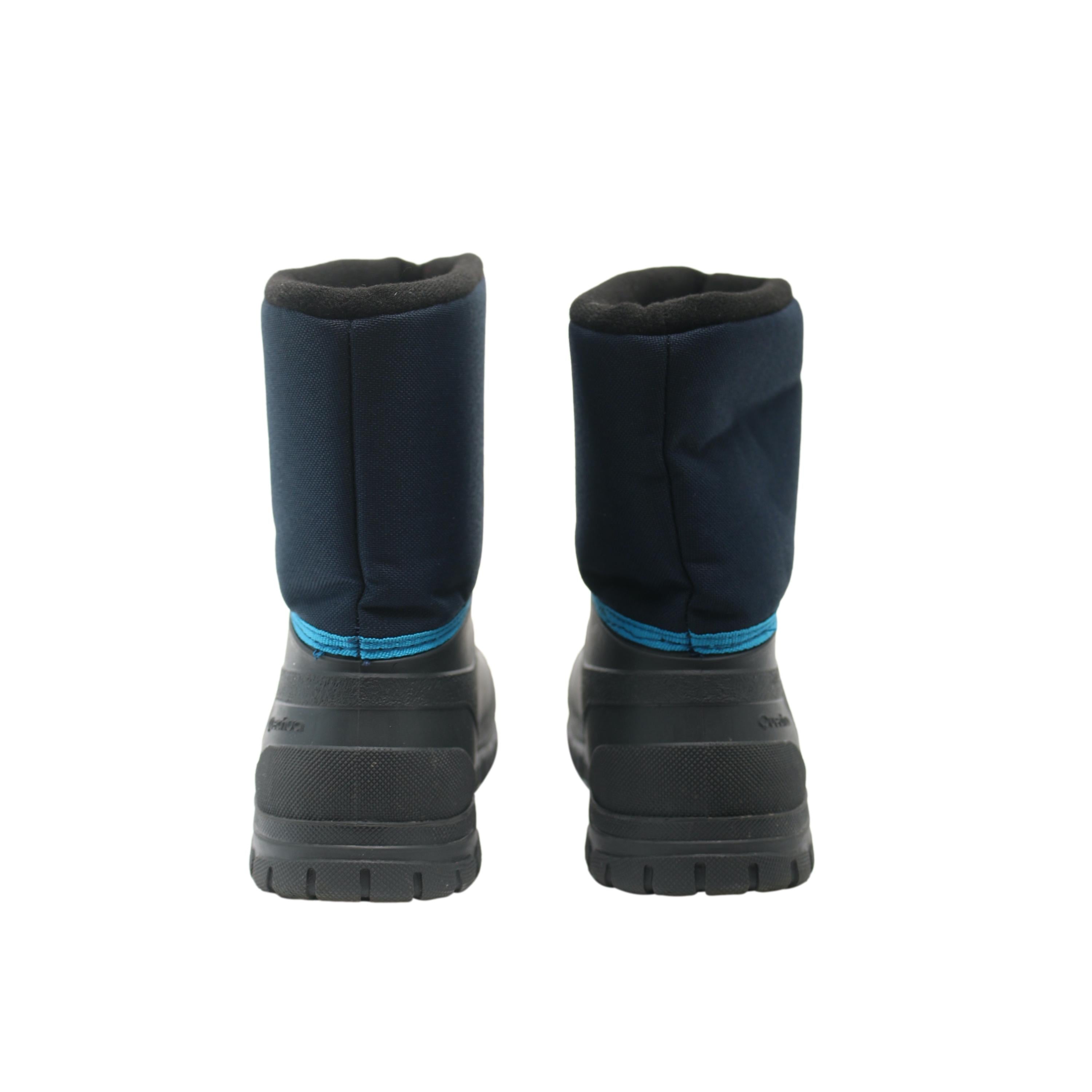 Bota Infantil Neve Quechua SH100 Warm Preto e Azul Marinho - Tamanho 36/37 Europa