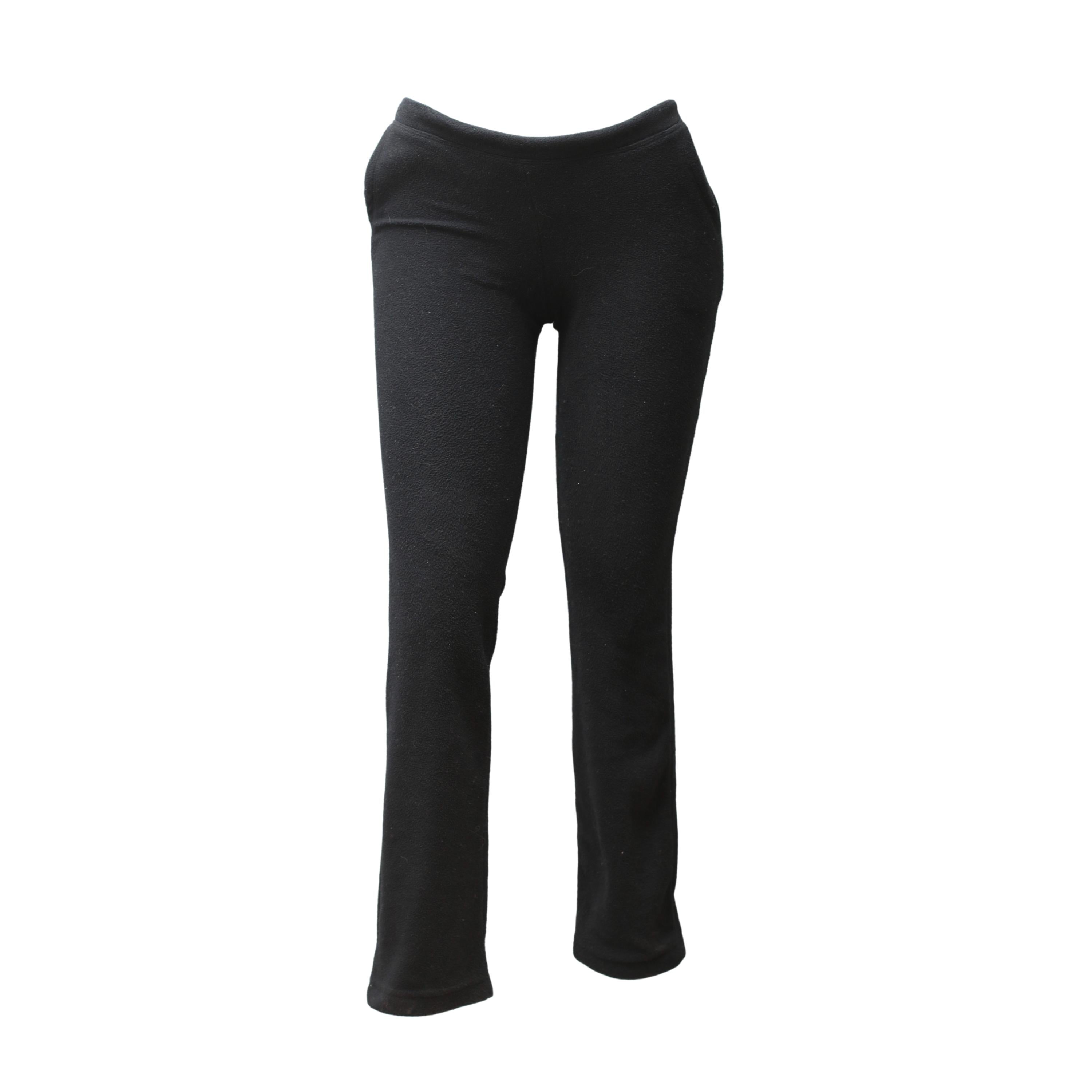 Calça Infantil Unissex Ski/ Snowboard Solo Microfleece Outdoor & Travel Preta - Tamanho 12 anos