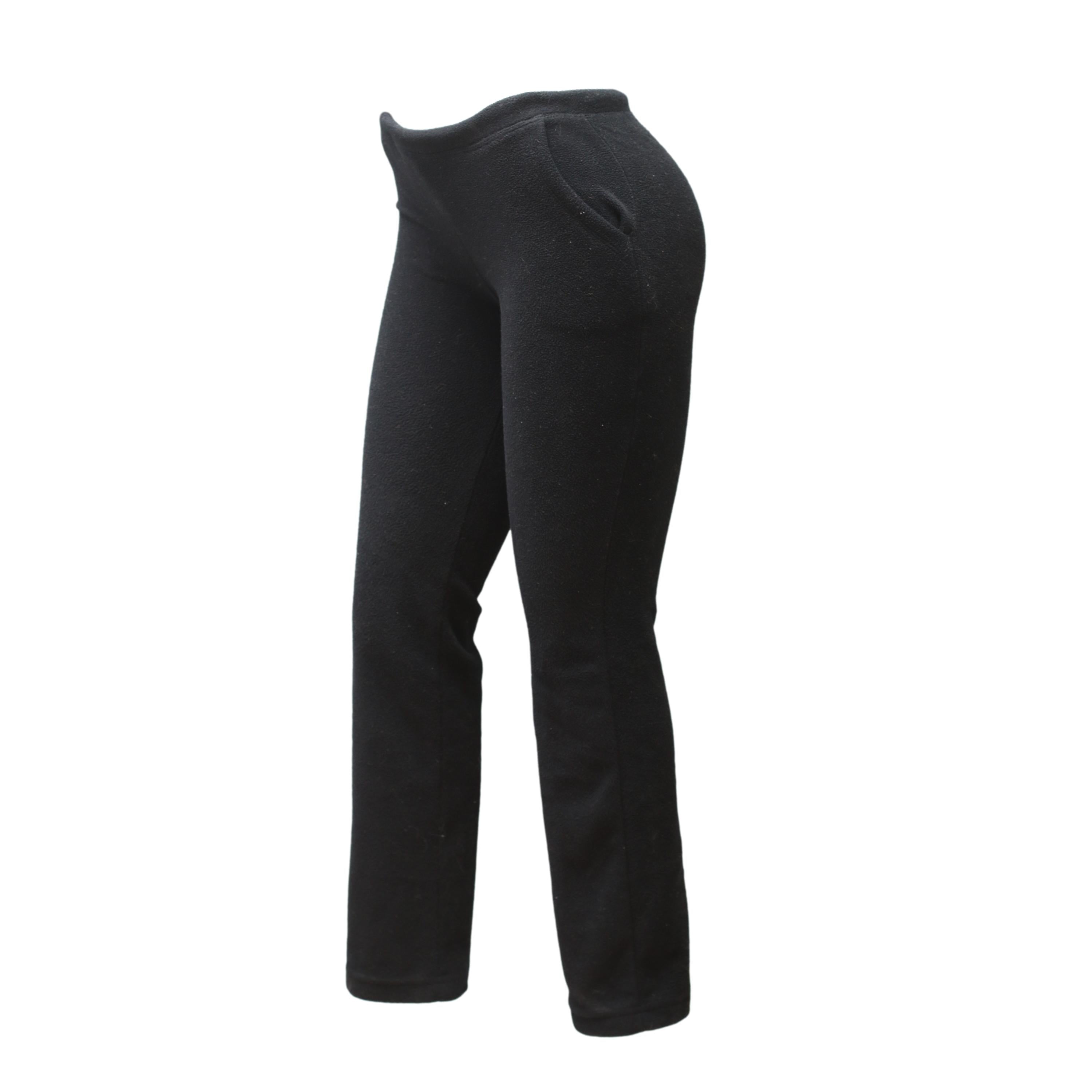 Calça Infantil Unissex Ski/ Snowboard Solo Microfleece Outdoor & Travel Preta - Tamanho 12 anos