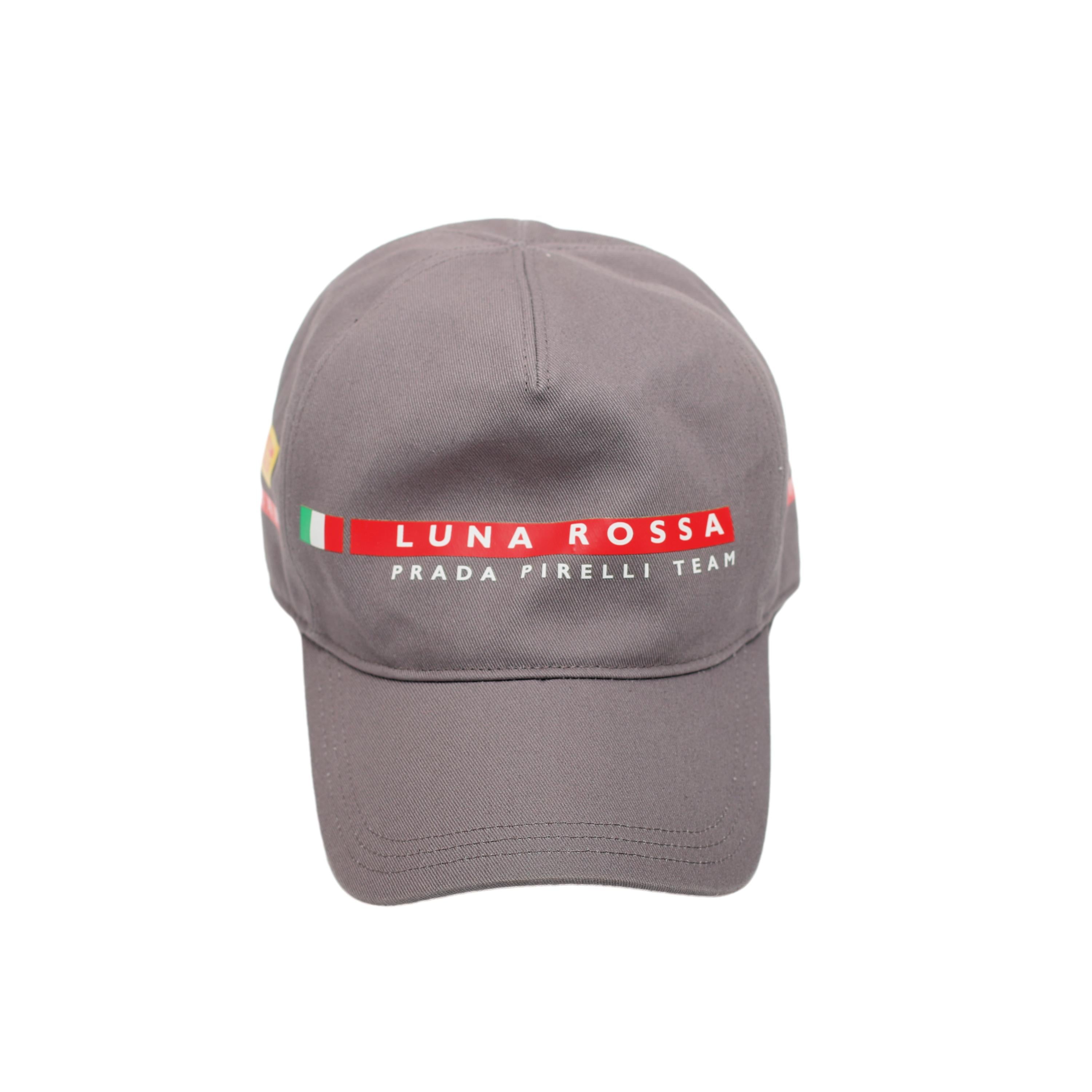 Boné Masculino Prada Luna Rossa Cinza - Tamanho Único