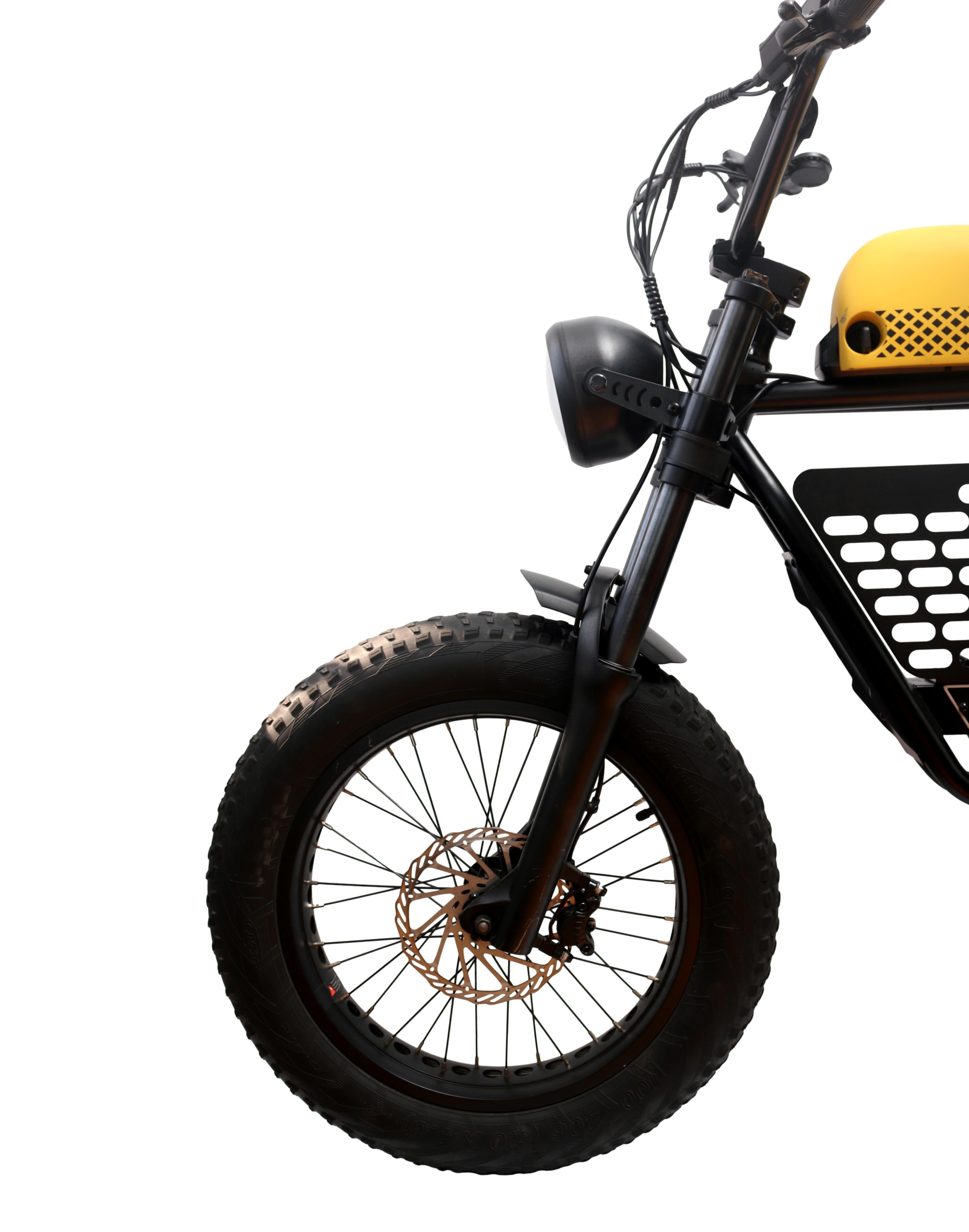 Bike Elétrica Bendita Elettrica DB5 Preta e Amarela