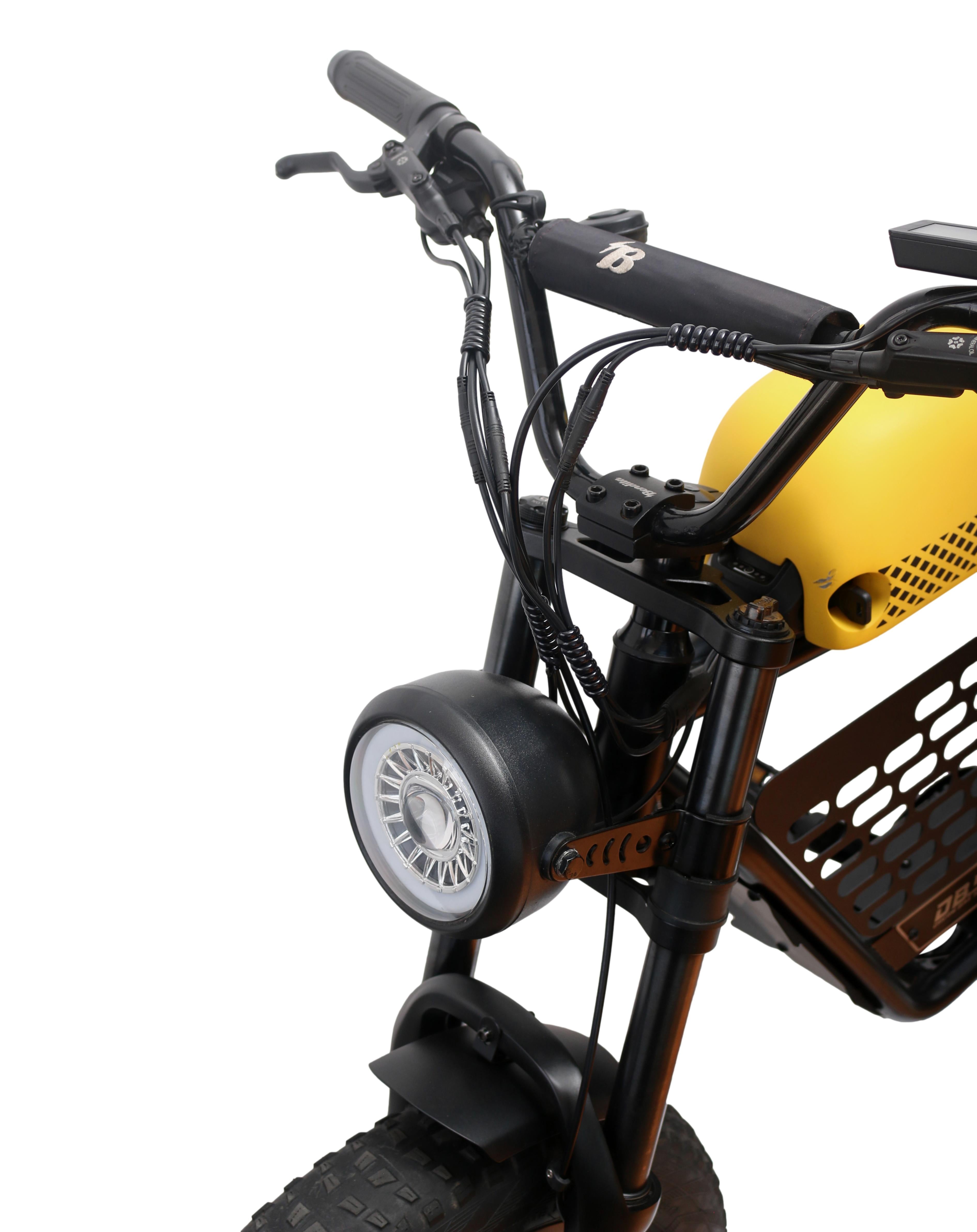 Bike Elétrica Bendita Elettrica DB5 Preta e Amarela