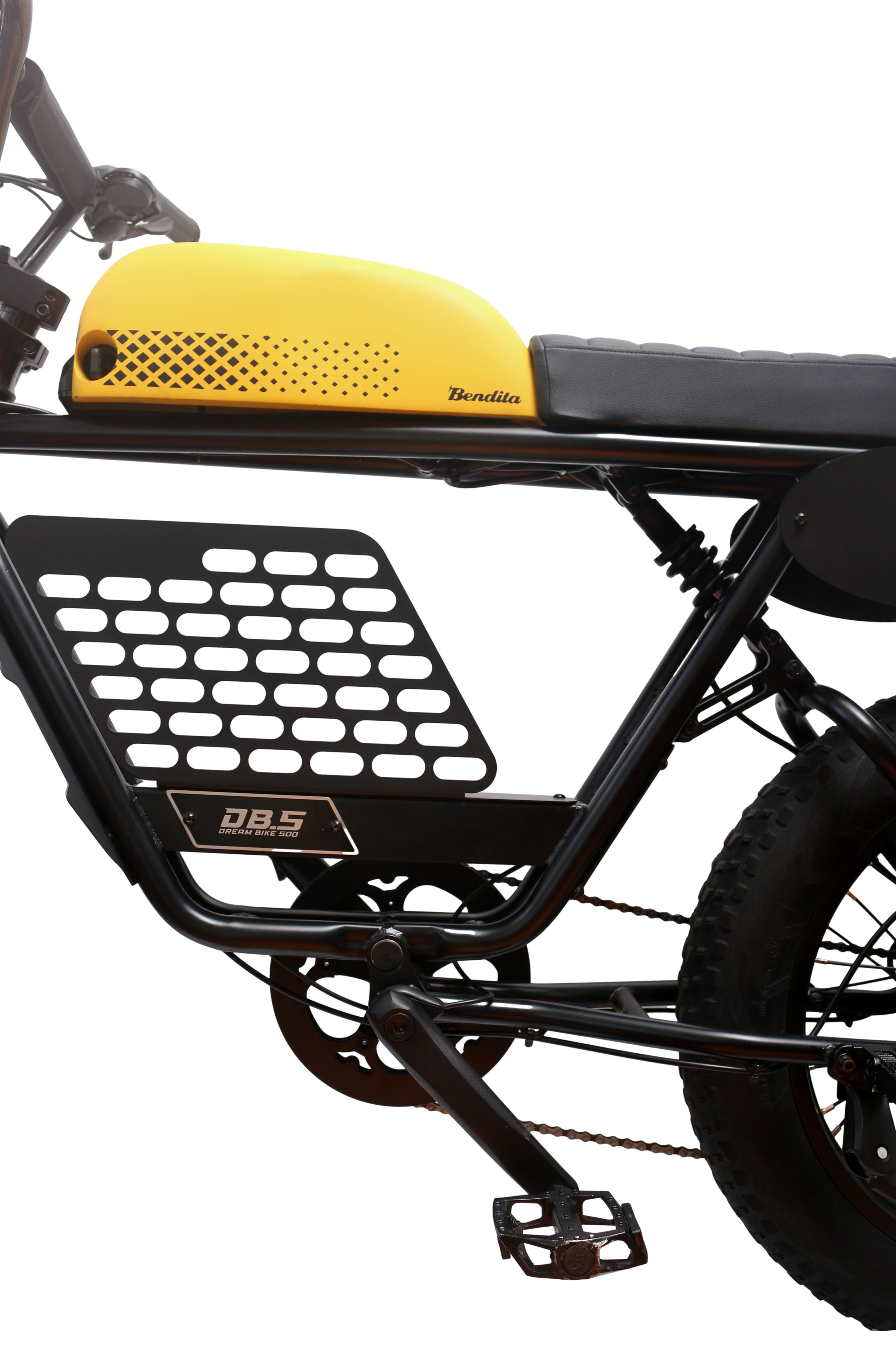 Bike Elétrica Bendita Elettrica DB5 Preta e Amarela