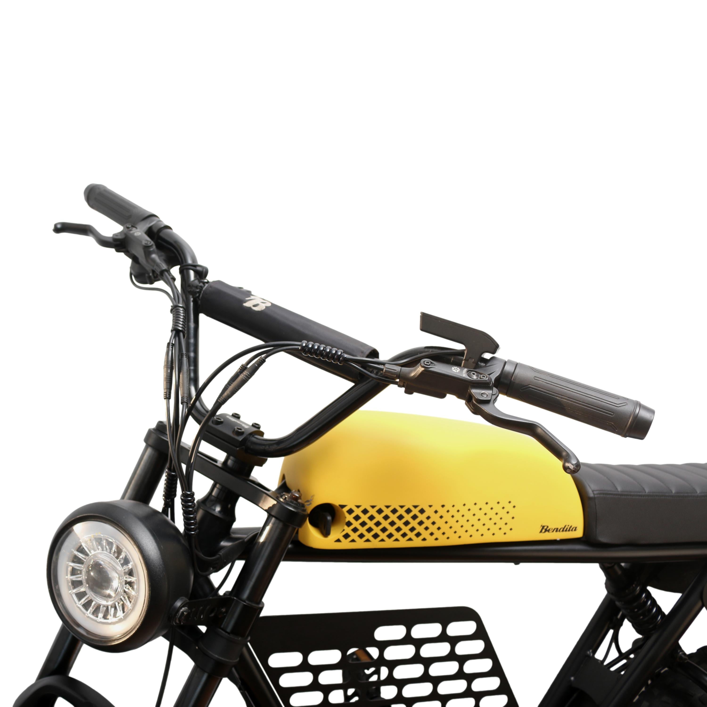 Bike Elétrica Bendita Elettrica DB5 Preta e Amarela