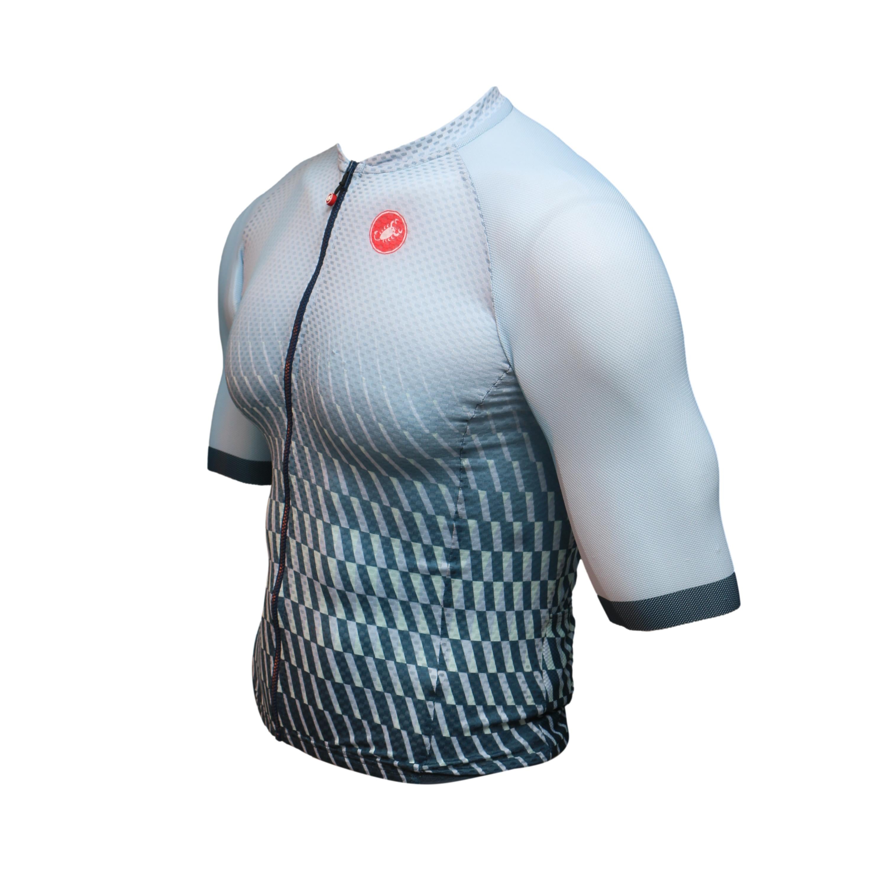 Jersey Feminina Ciclismo Castelli Climber Azul Claro - Tamanho S
