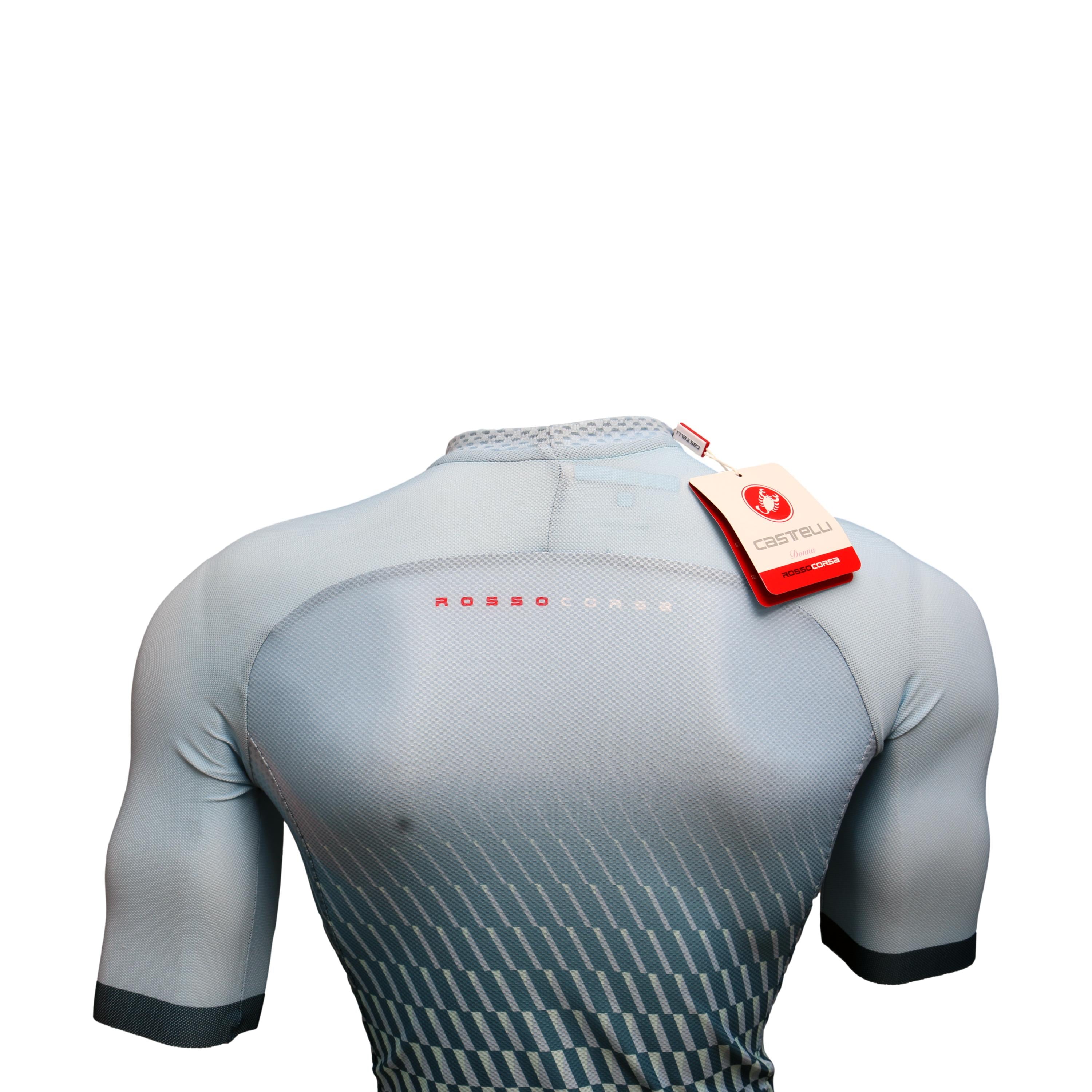 Jersey Feminina Ciclismo Castelli Climber Azul Claro - Tamanho S