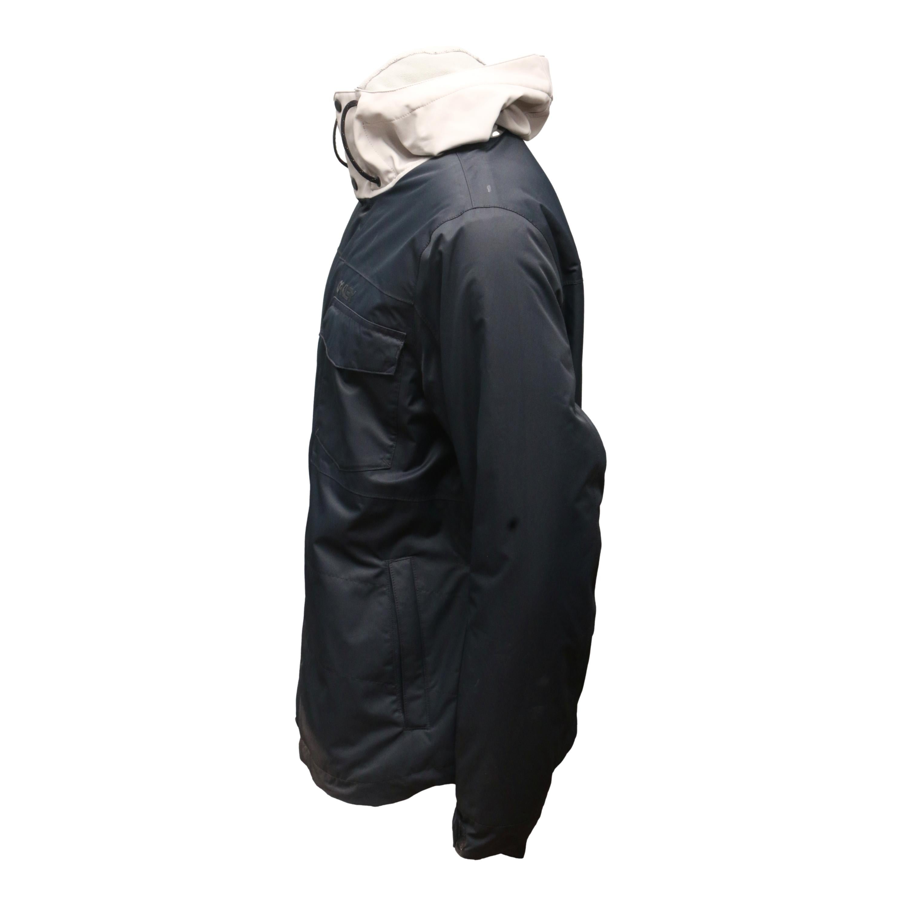 Casaco Masculino Ski/ Snowboard Oakley Division 10k BioZone Preta e Cinza - Tamanho G