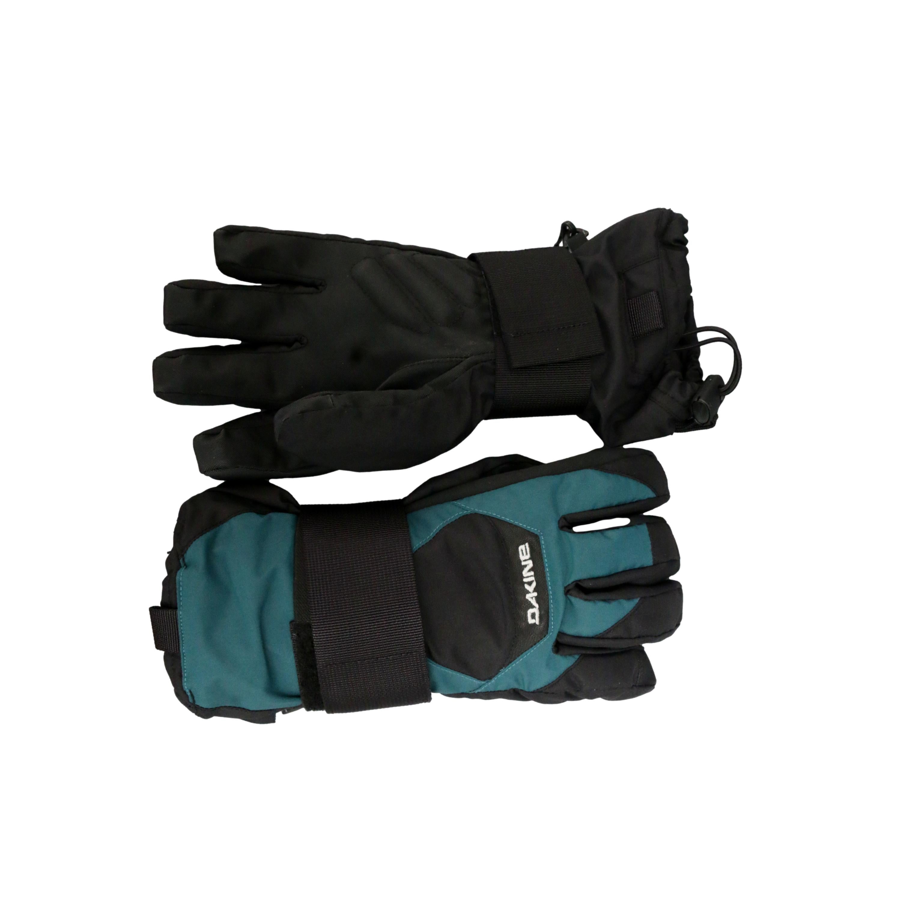 Luva Proteção De Pulso Unissex Ski/ Snowboard Dakini Deep Lake Preto e Verde - Tamanho M