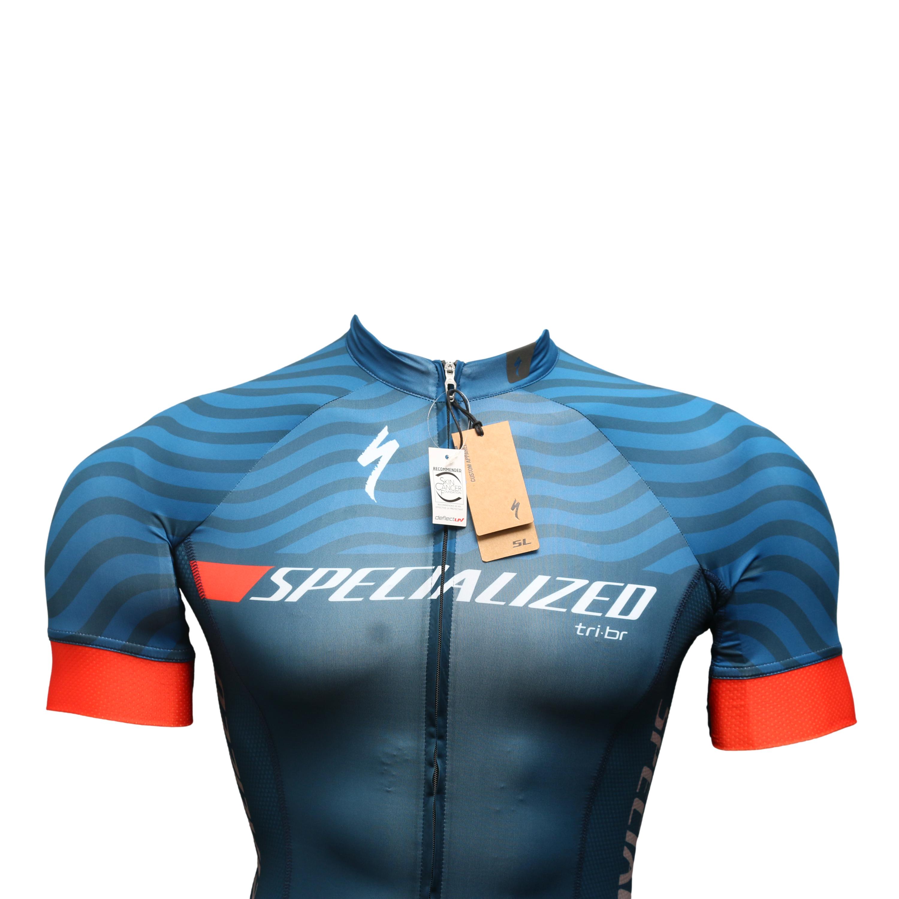 Jersey Feminina Ciclismo Specialized Expert Azul e Vermelho (Novo) - Tamanho S